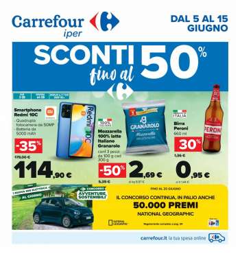 Volantino Carrefour - 5/6/2023 - 15/6/2023.