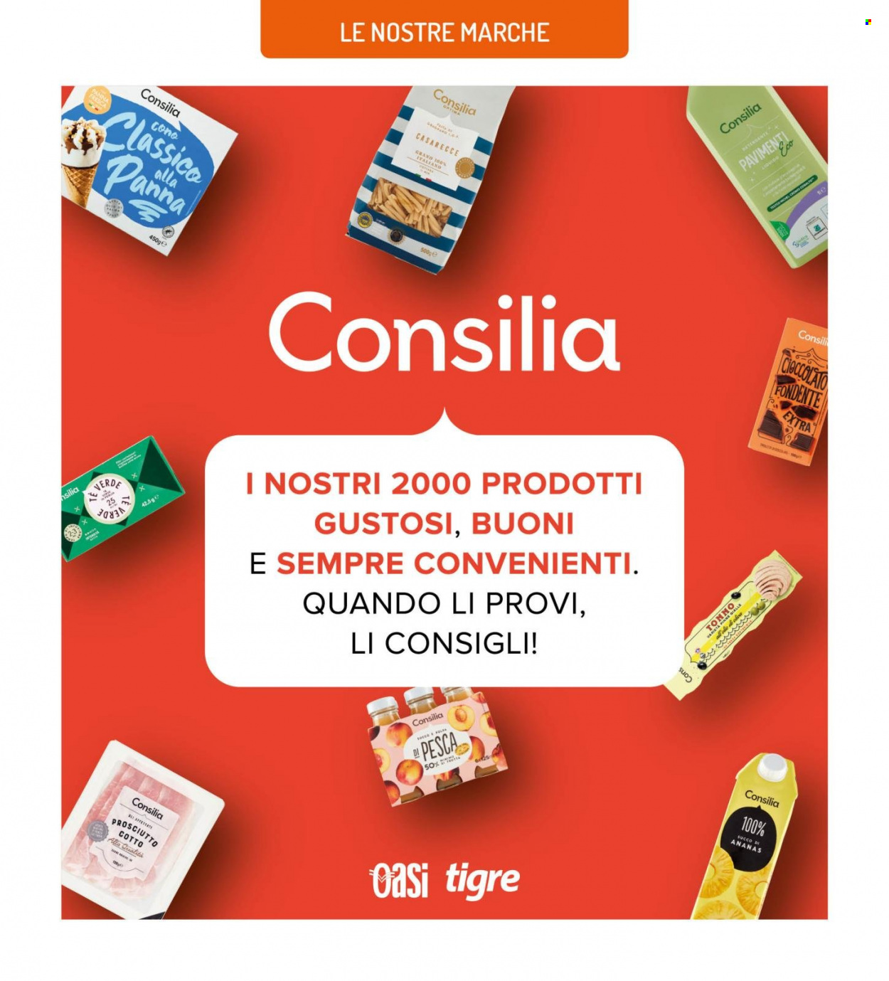 thumbnail - Volantino Tigre - 3/6/2023 - 21/6/2023 - Prodotti in offerta - tonno, prosciutto, prosciutto cotto, panna, cioccolato, cioccolato fondente, succo. Pagina 6.
