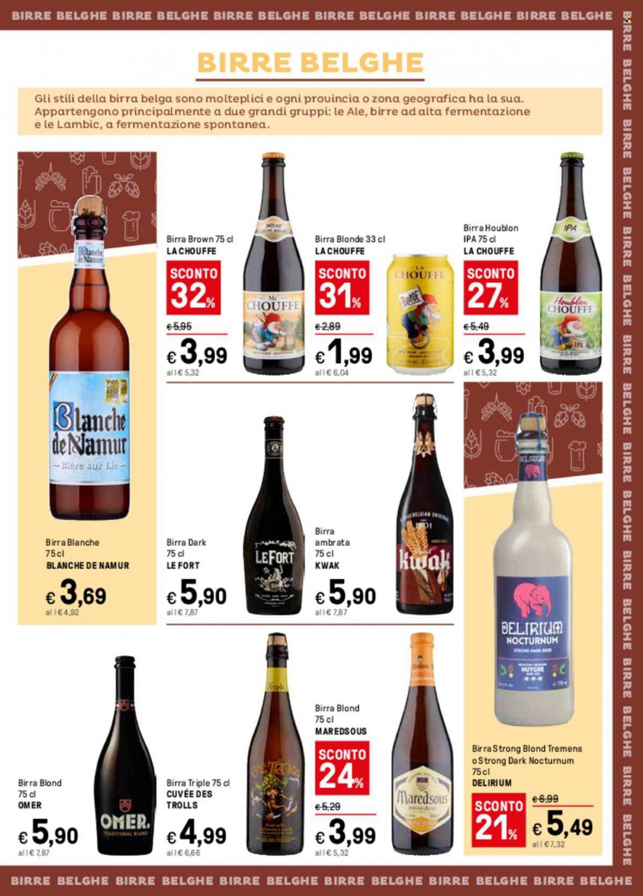 thumbnail - Volantino Iper, La grande i - 5/6/2023 - 18/6/2023 - Prodotti in offerta - birra, birra tipo IPA, birra tipo lambic, Blanche de Namur. Pagina 5.