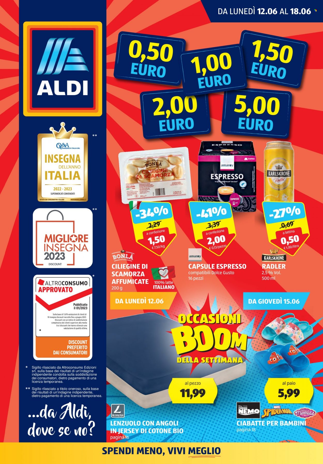 Volantino Aldi - 12/6/2023 - 18/6/2023. Pagina 1
