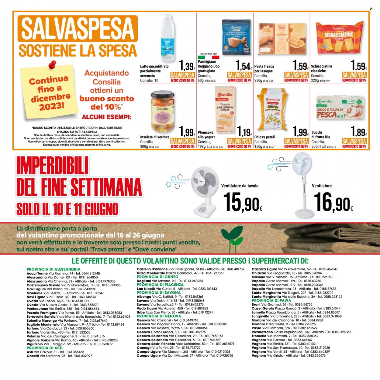 thumbnail - Volantino Gulliver - 6/6/2023 - 15/6/2023 - Prodotti in offerta - plumcake, formaggio, parmigiano, latte, Doria, pasta fresca, succo, Campari. Pagina 8.