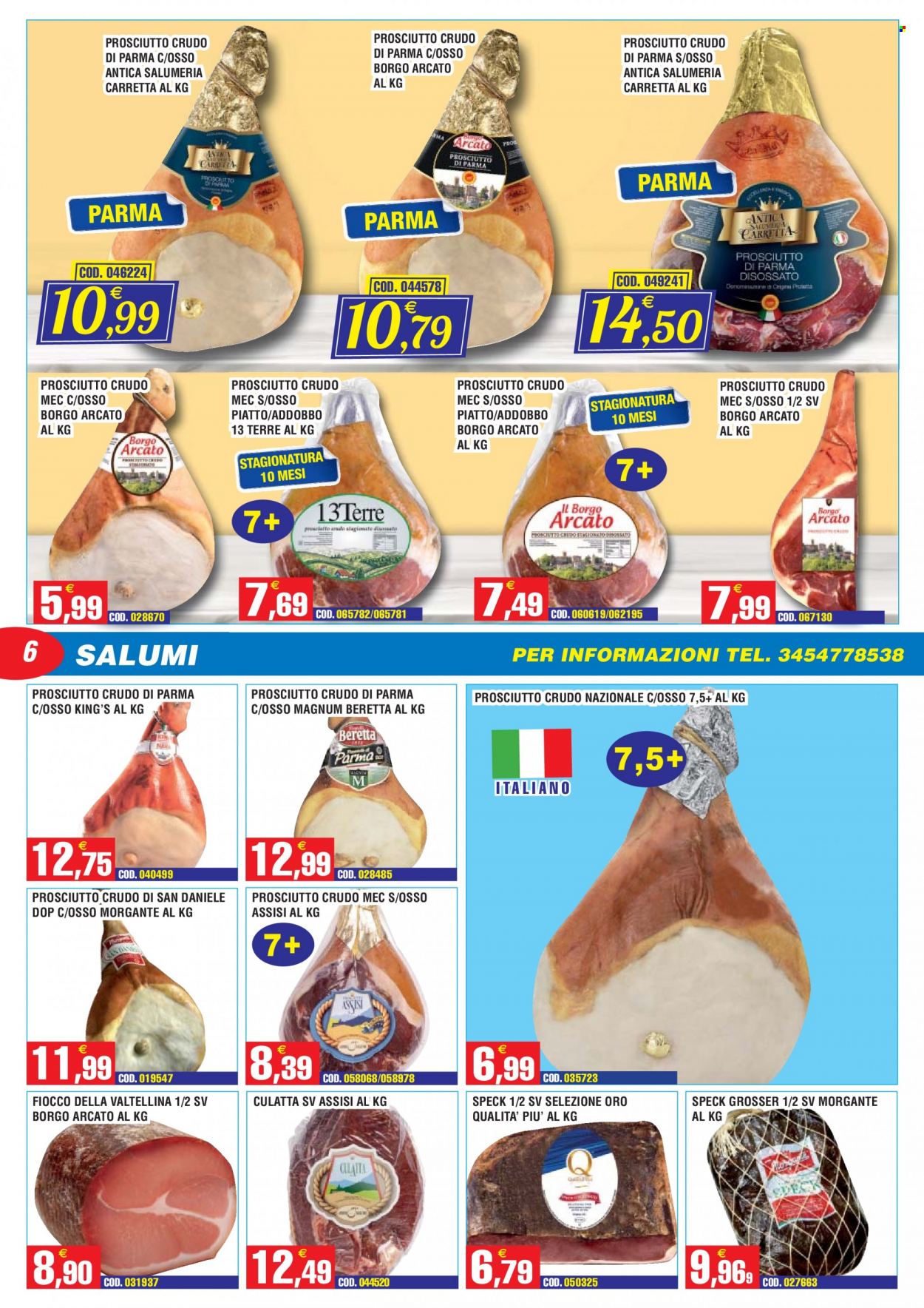 thumbnail - Volantino Immenso Cash - 5/6/2023 - 17/6/2023 - Prodotti in offerta - Fratelli Beretta, speck, prosciutto crudo, Prosciutto San Daniele, gelato, Magnum. Pagina 6.