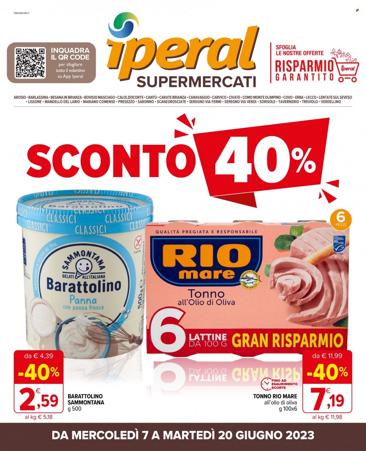 Volantino Iperal - 7/6/2023 - 20/6/2023. Pagina 1