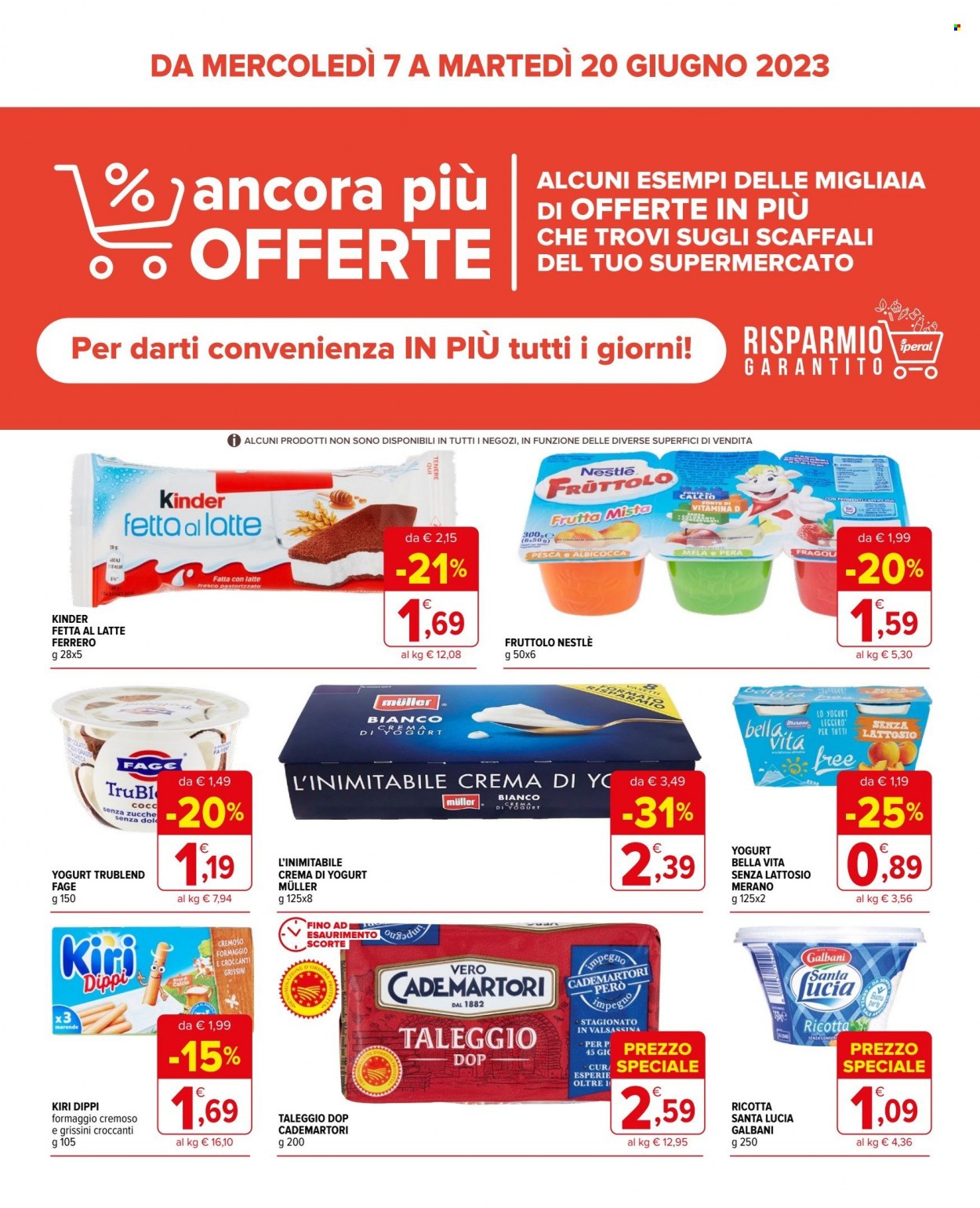 Volantino Iperal - 7/6/2023 - 20/6/2023. Pagina 1
