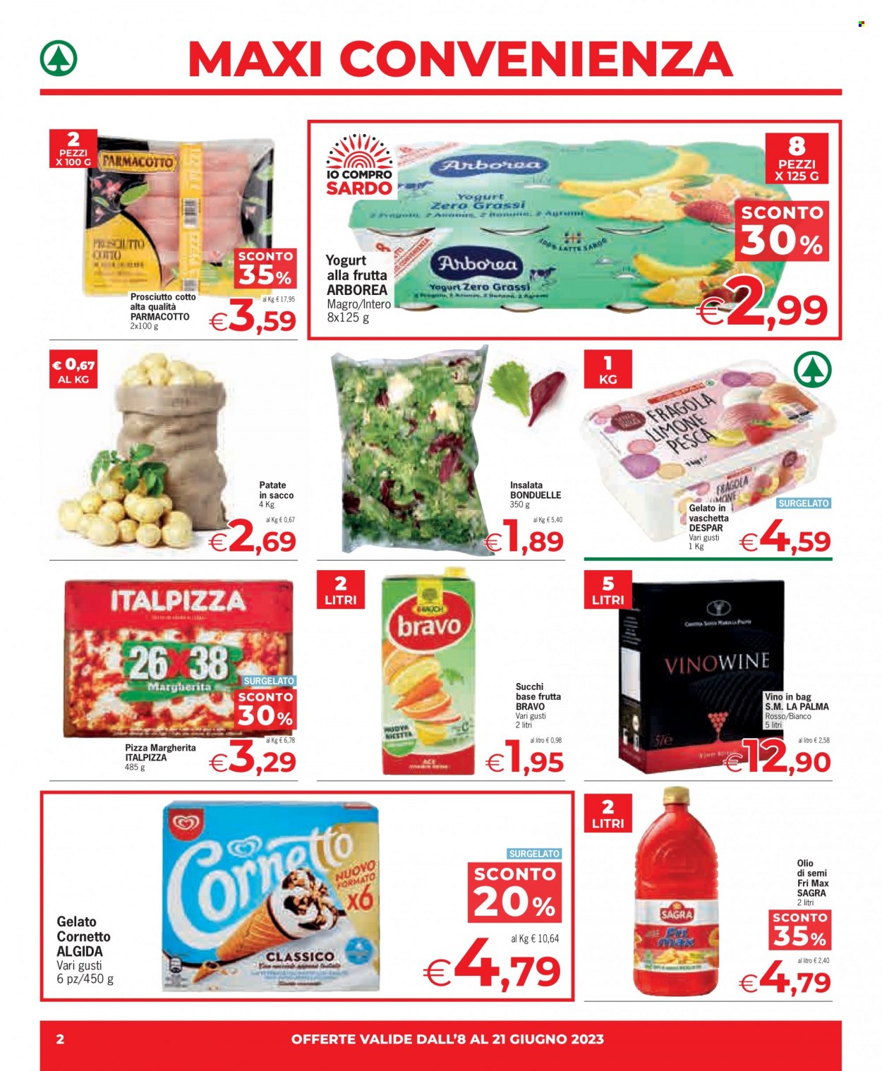 Volantino Eurospar - 8/6/2023 - 21/6/2023. Pagina 2