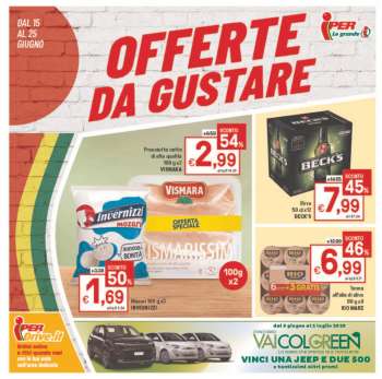 Volantino Iper, La grande i - 15/6/2023 - 25/6/2023.