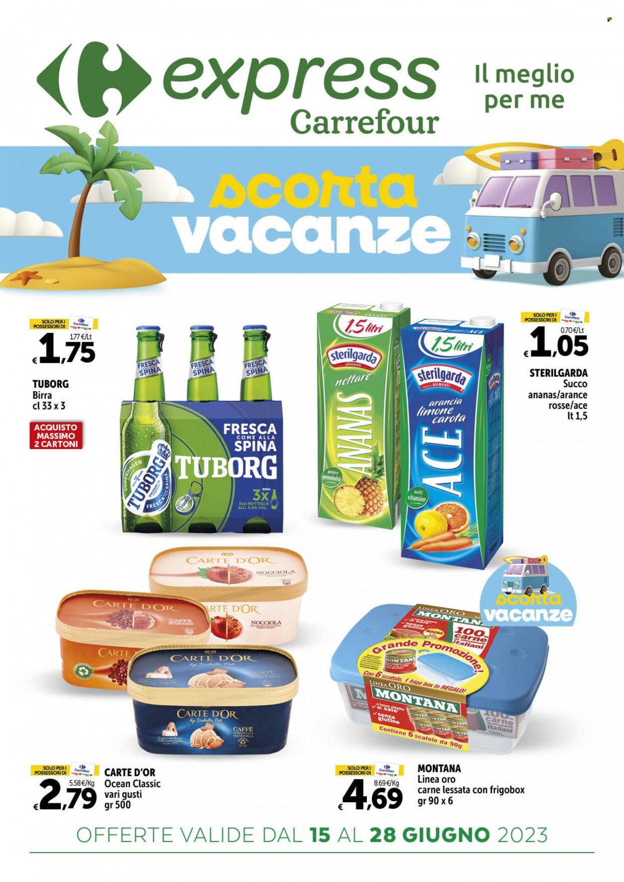 Volantino Carrefour - 15/6/2023 - 28/6/2023. Pagina 1