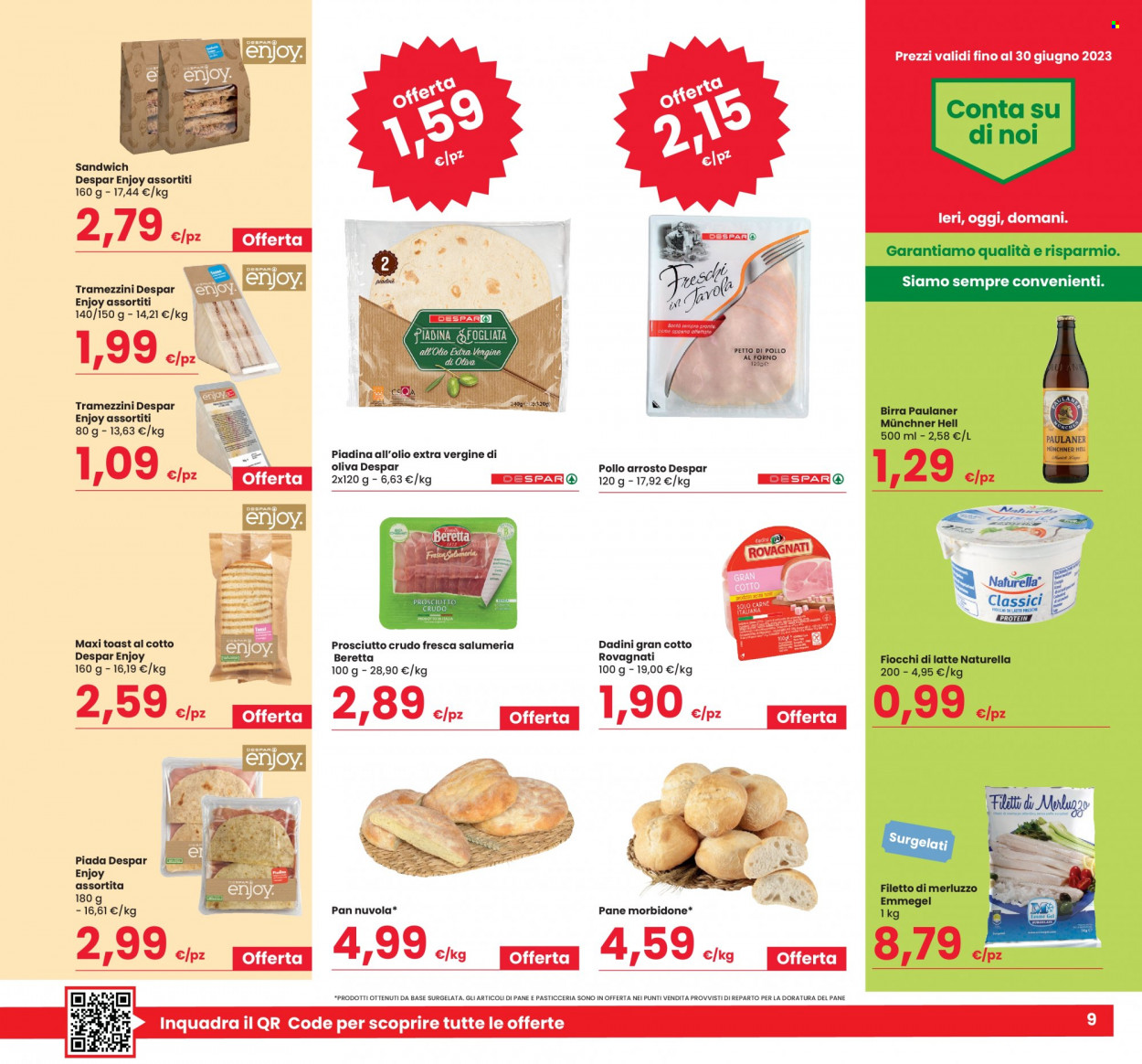 Volantino Eurospar - 15/6/2023 - 28/6/2023. Pagina 9