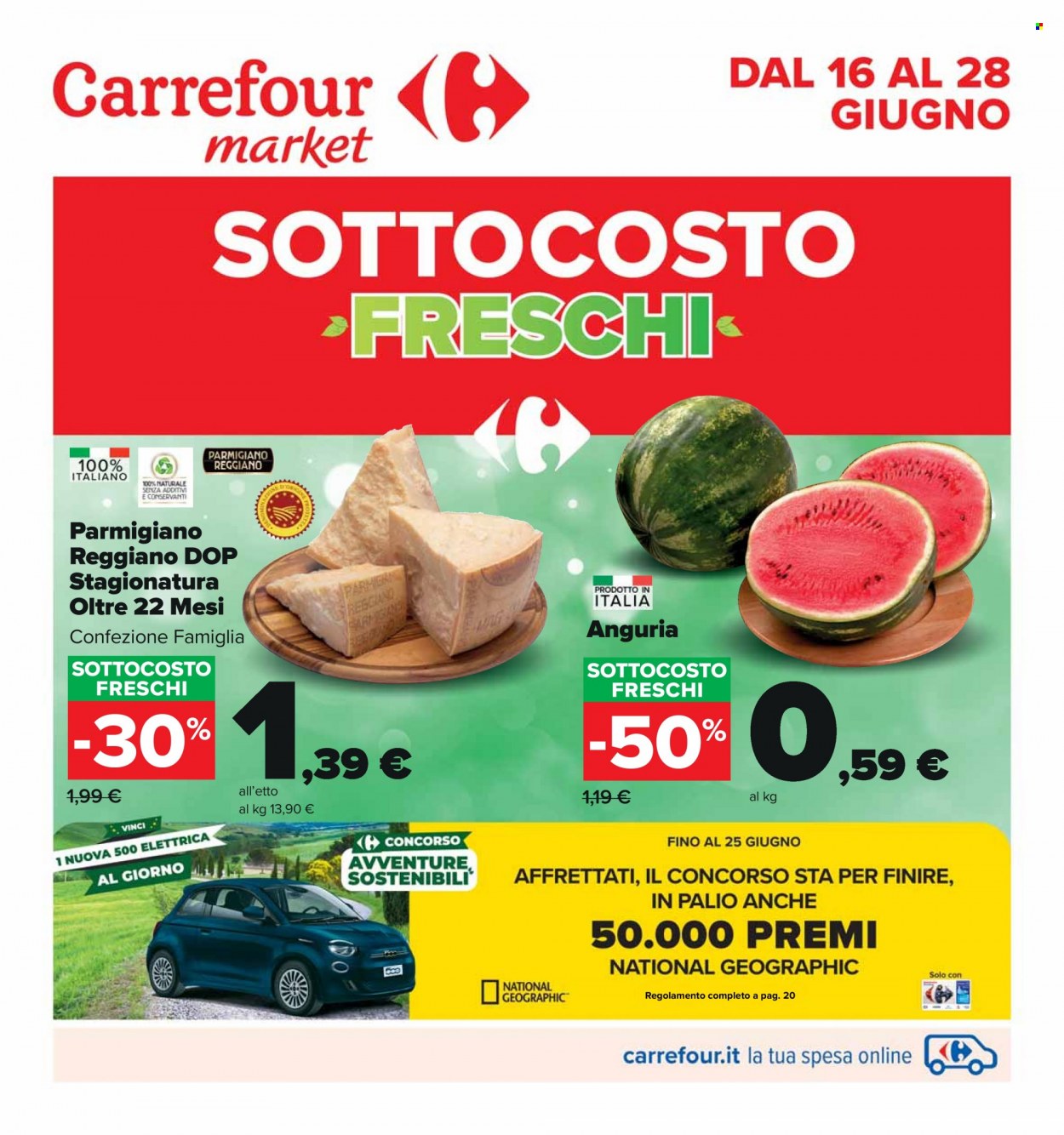 Volantino Carrefour - 16/6/2023 - 28/6/2023. Pagina 1