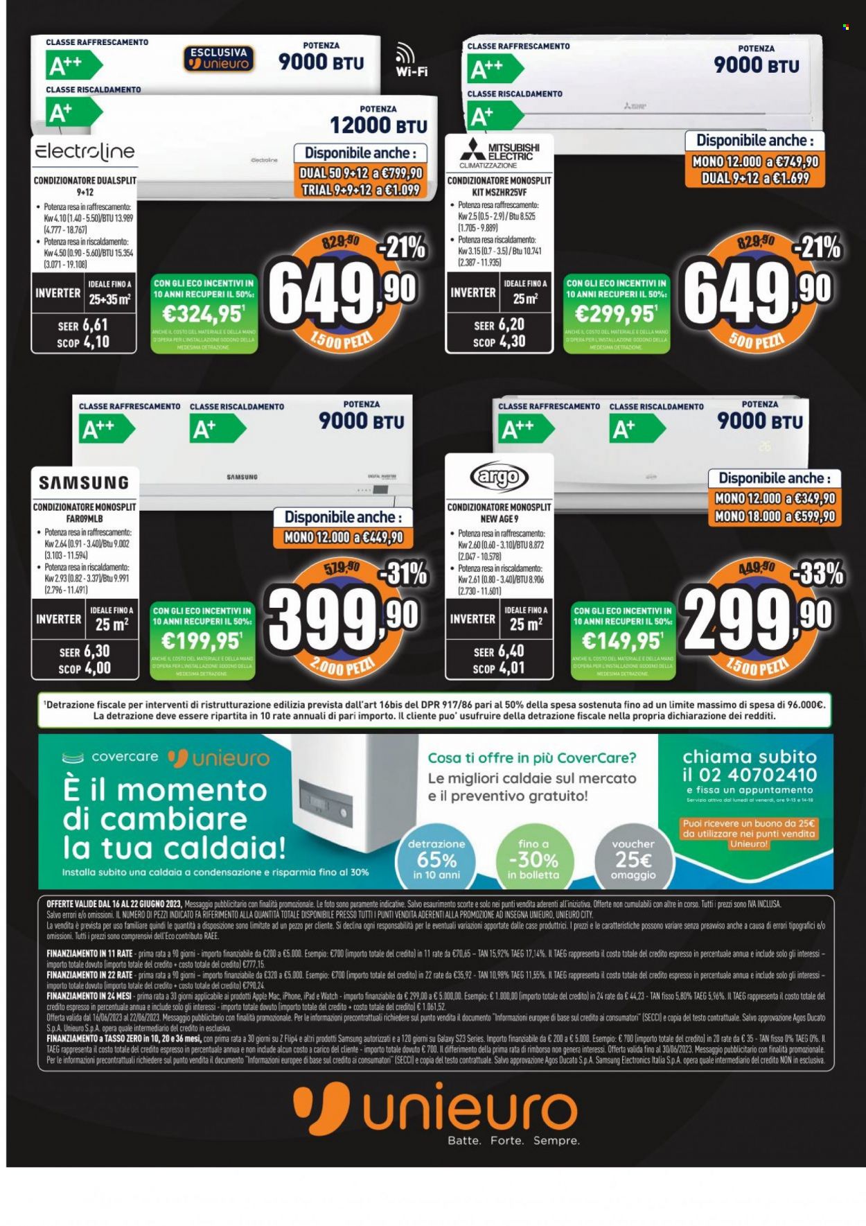 Volantino Unieuro - 16/6/2023 - 22/6/2023. Pagina 20