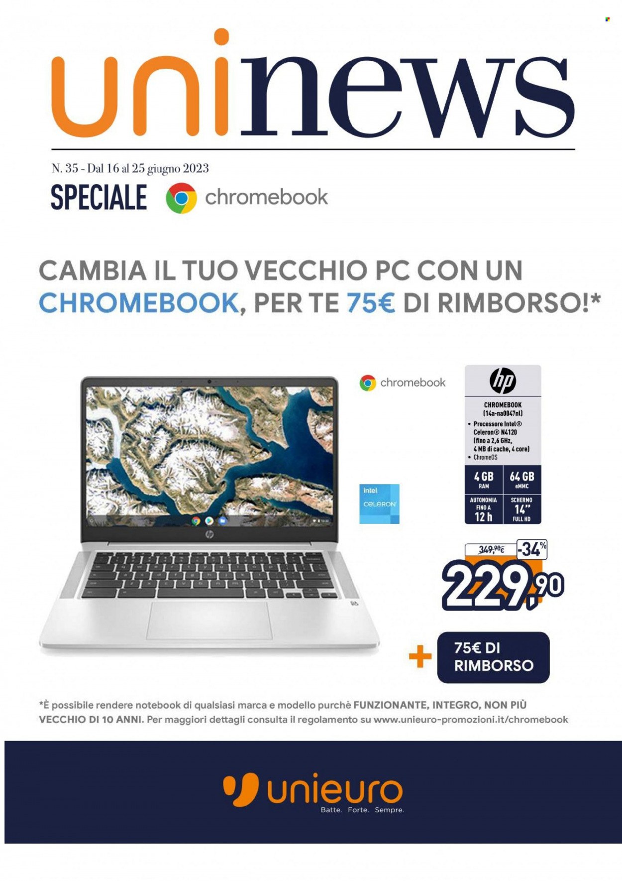 Volantino Unieuro - 16/6/2023 - 25/6/2023. Pagina 1