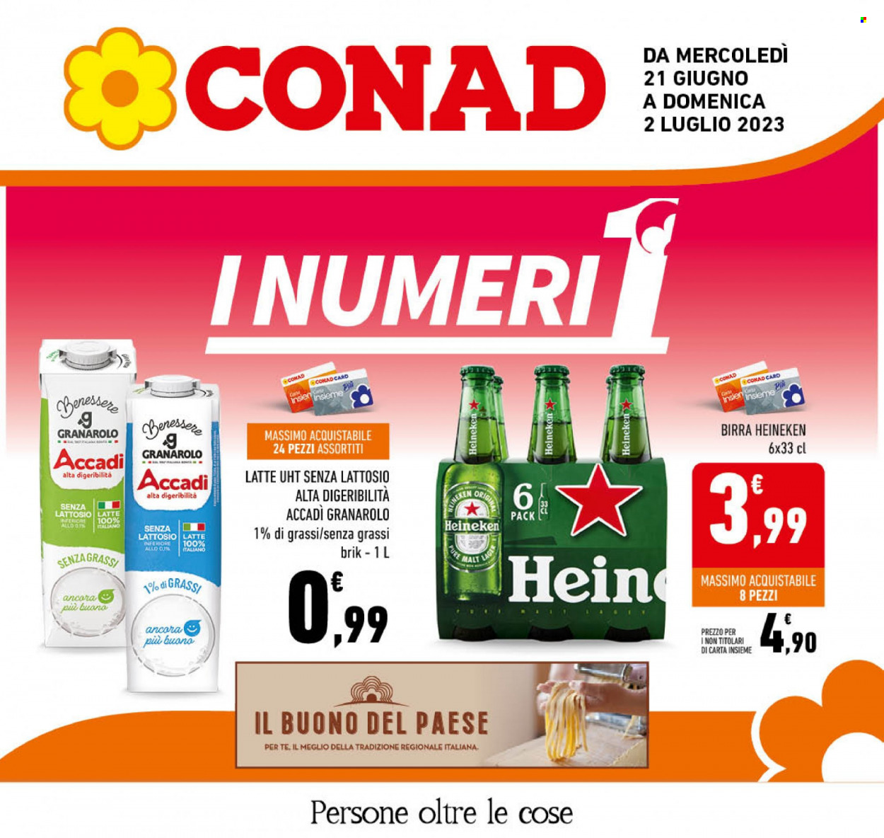 Volantino Conad - 21/6/2023 - 2/7/2023. Pagina 1