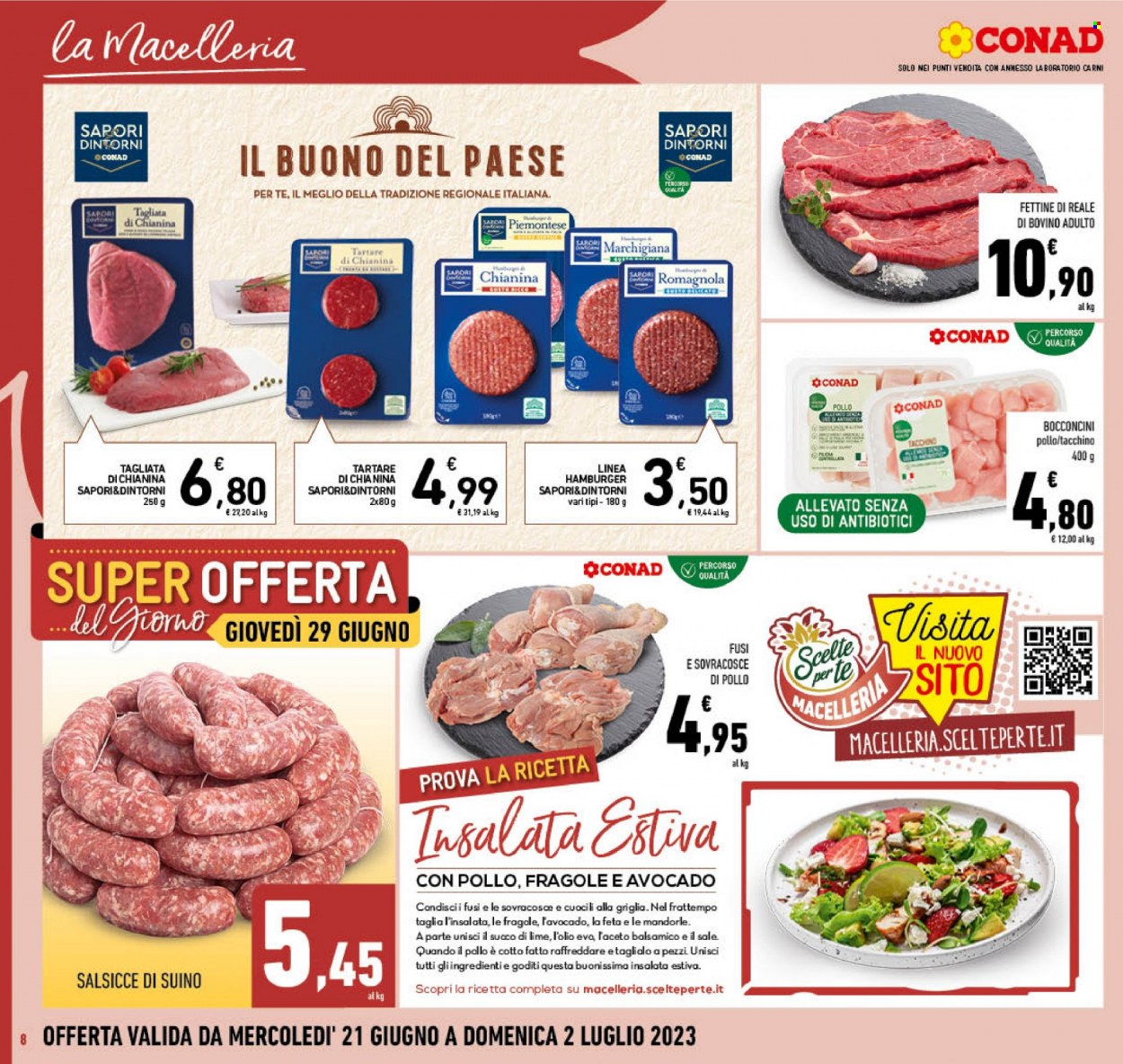 Volantino Conad - 21/6/2023 - 2/7/2023. Pagina 8