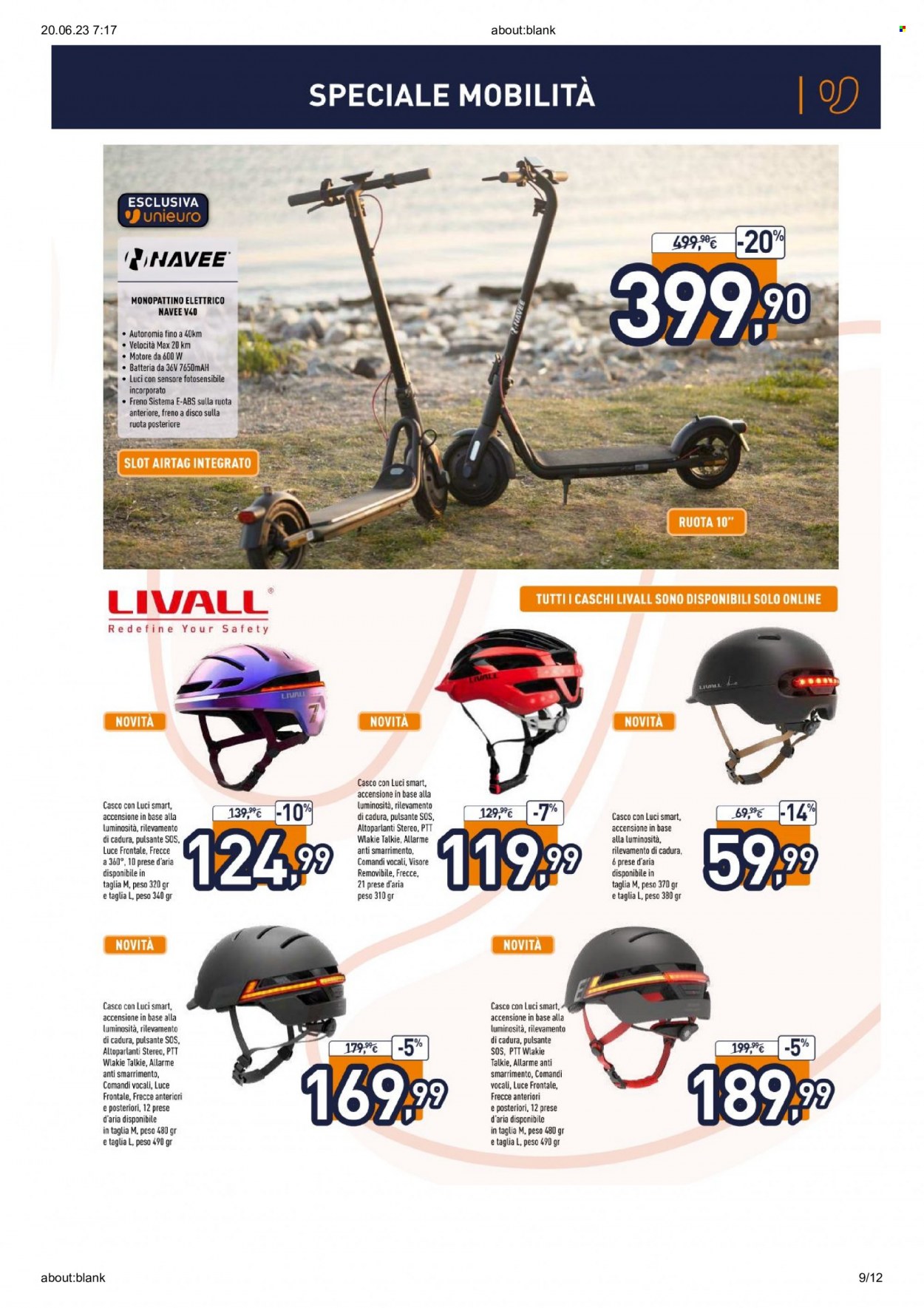 Volantino Unieuro - 19/6/2023 - 2/7/2023. Pagina 9