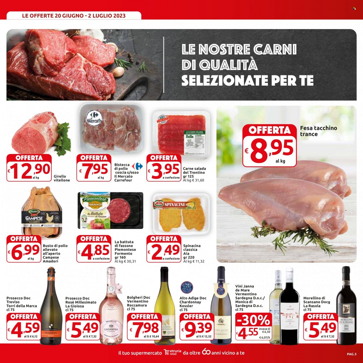 Volantino Carrefour - 20/6/2023 - 2/7/2023. Pagina 3