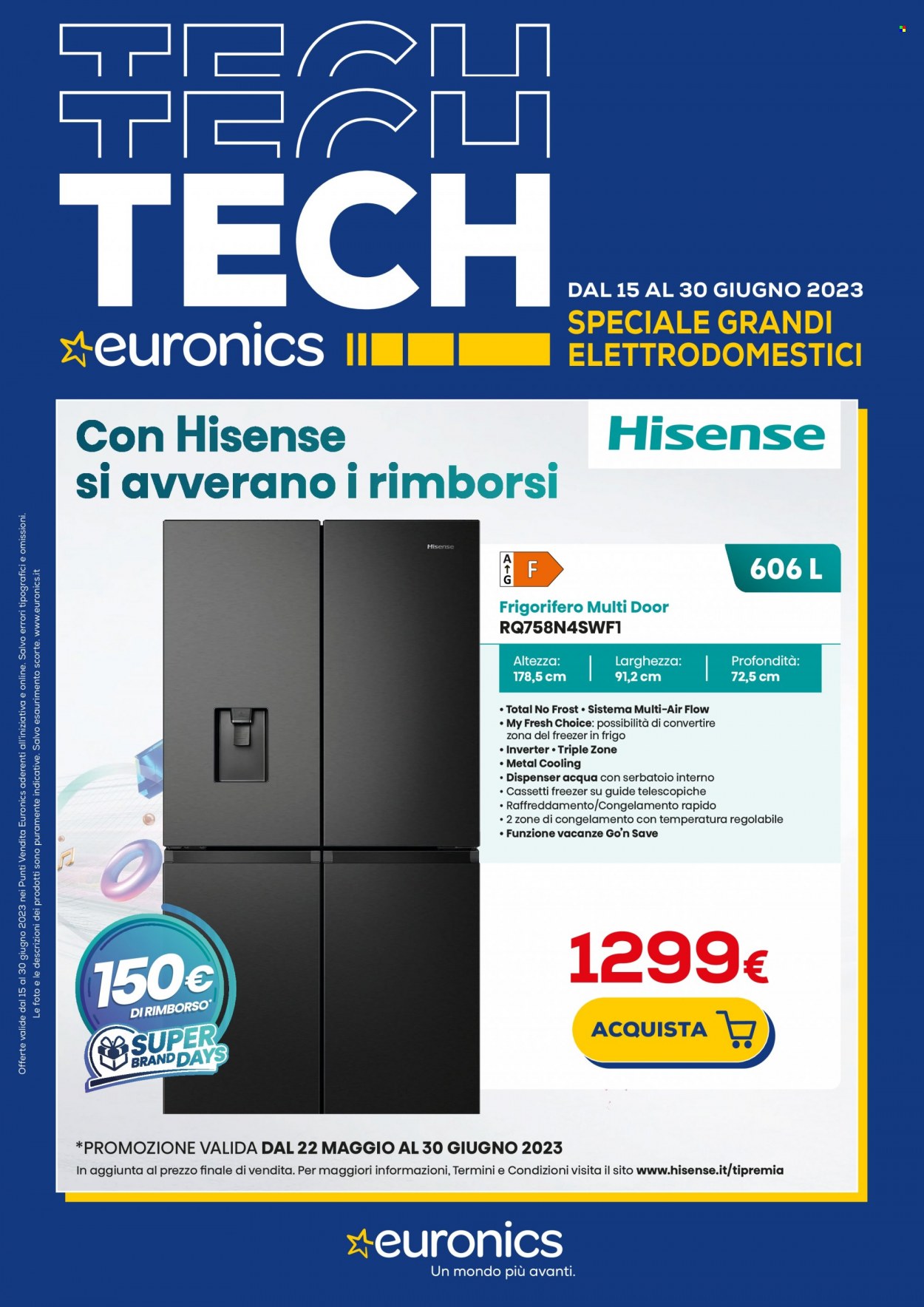 Volantino Euronics - 15/6/2023 - 30/6/2023. Pagina 1