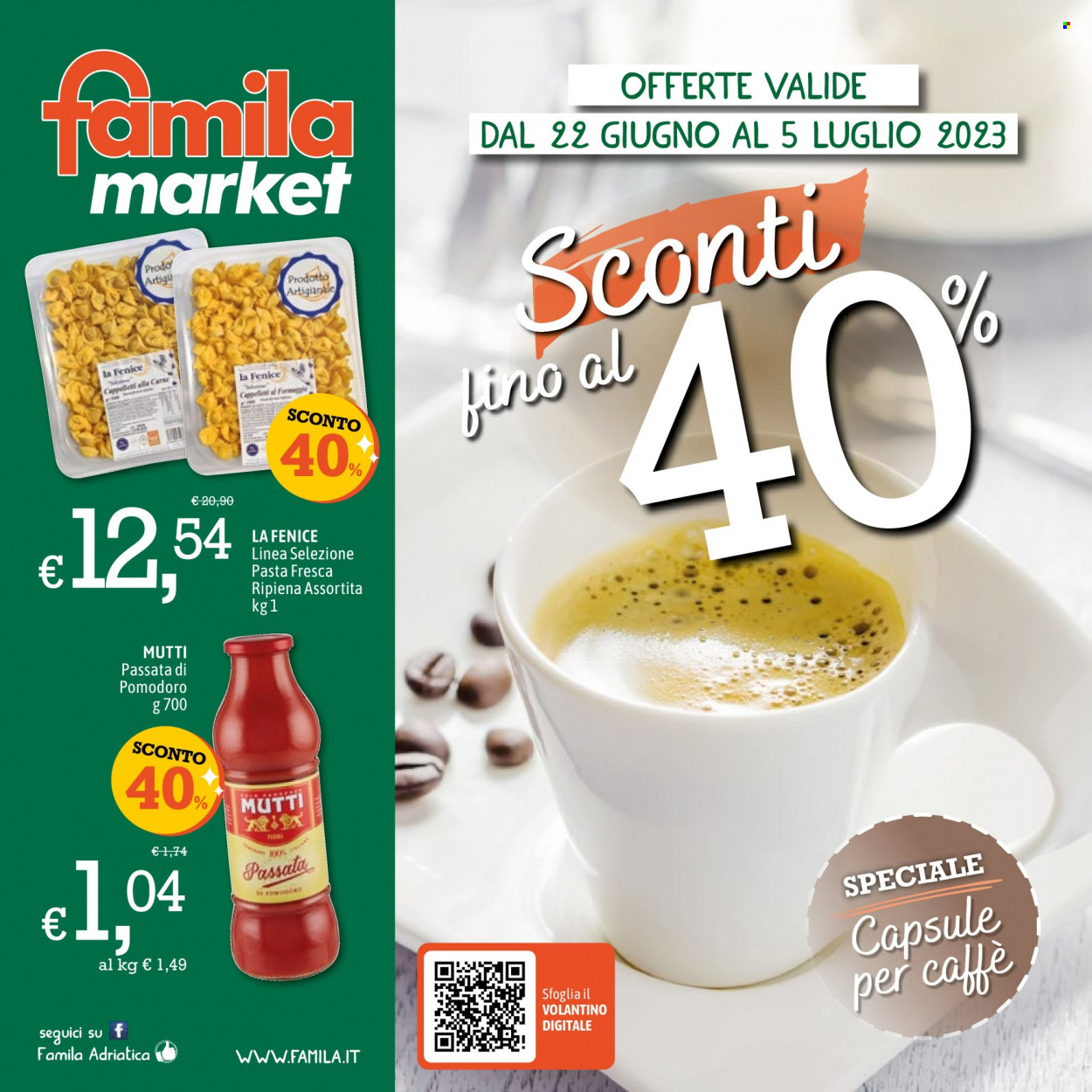 Volantino Famila - 22/6/2023 - 5/7/2023. Pagina 1