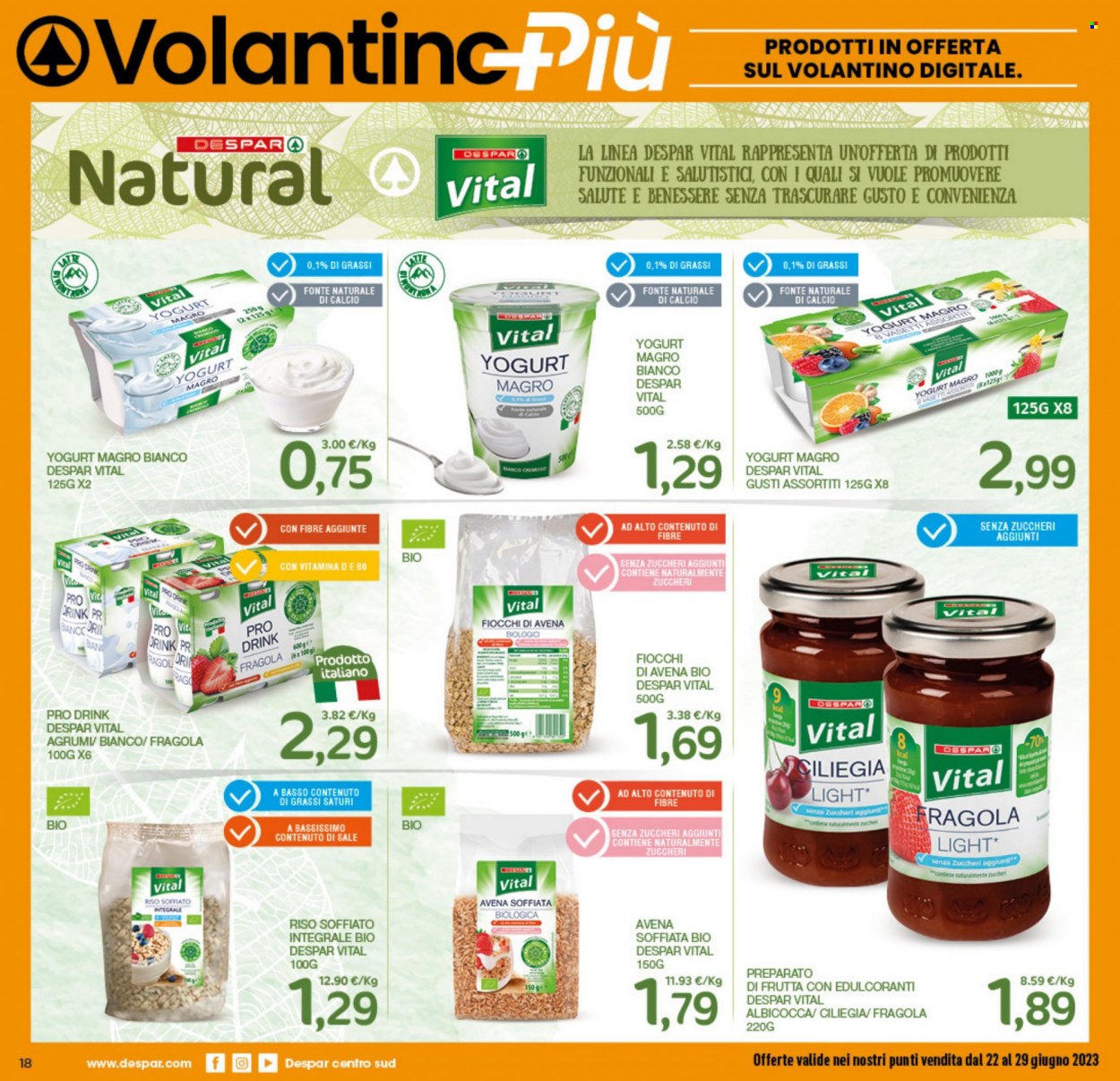 Volantino Eurospar - 22/6/2023 - 29/6/2023. Pagina 18