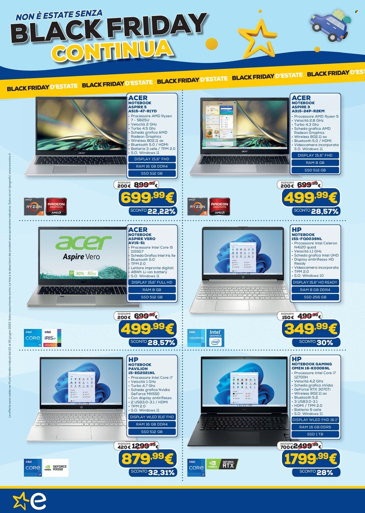 Volantino Euronics - 22/6/2023 - 30/6/2023. Pagina 4