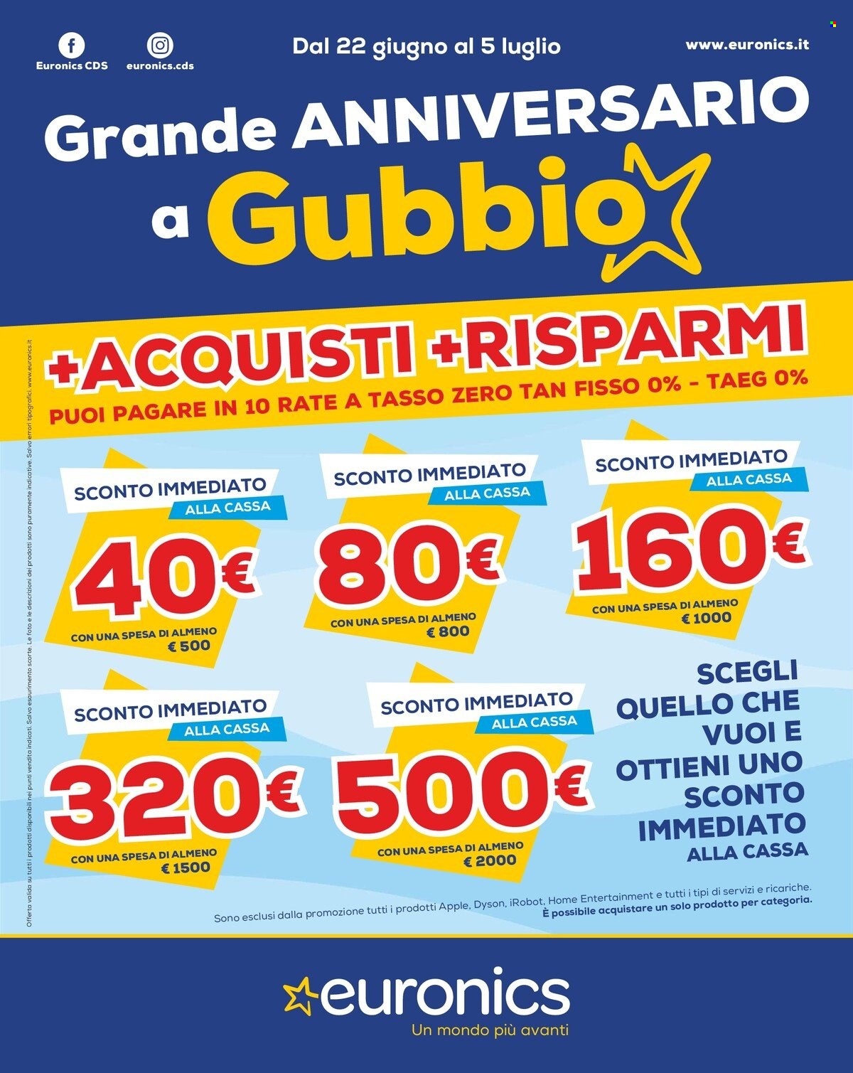 Volantino Euronics - 22/6/2023 - 5/7/2023. Pagina 1
