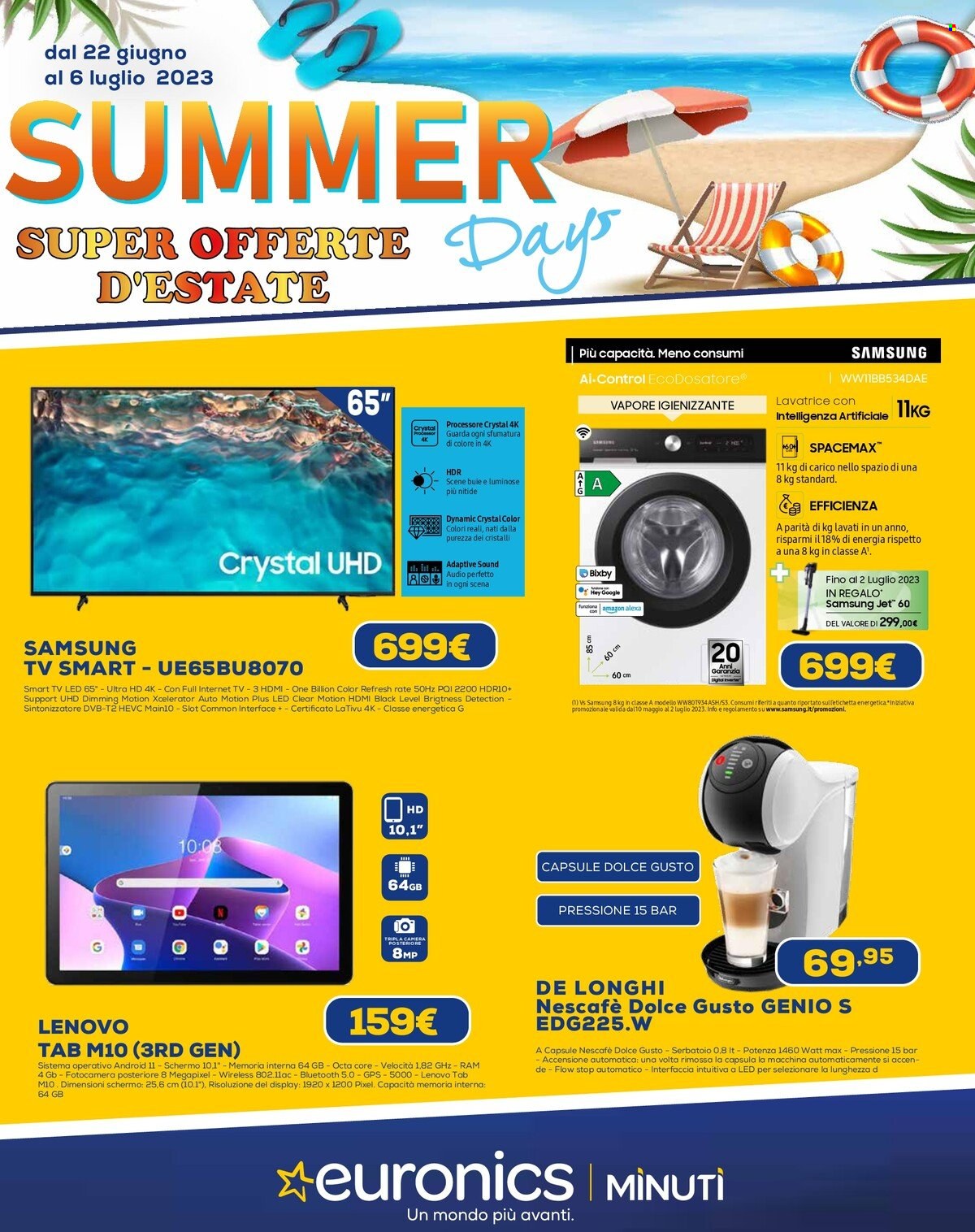 Volantino Euronics - 22/6/2023 - 6/7/2023. Pagina 1