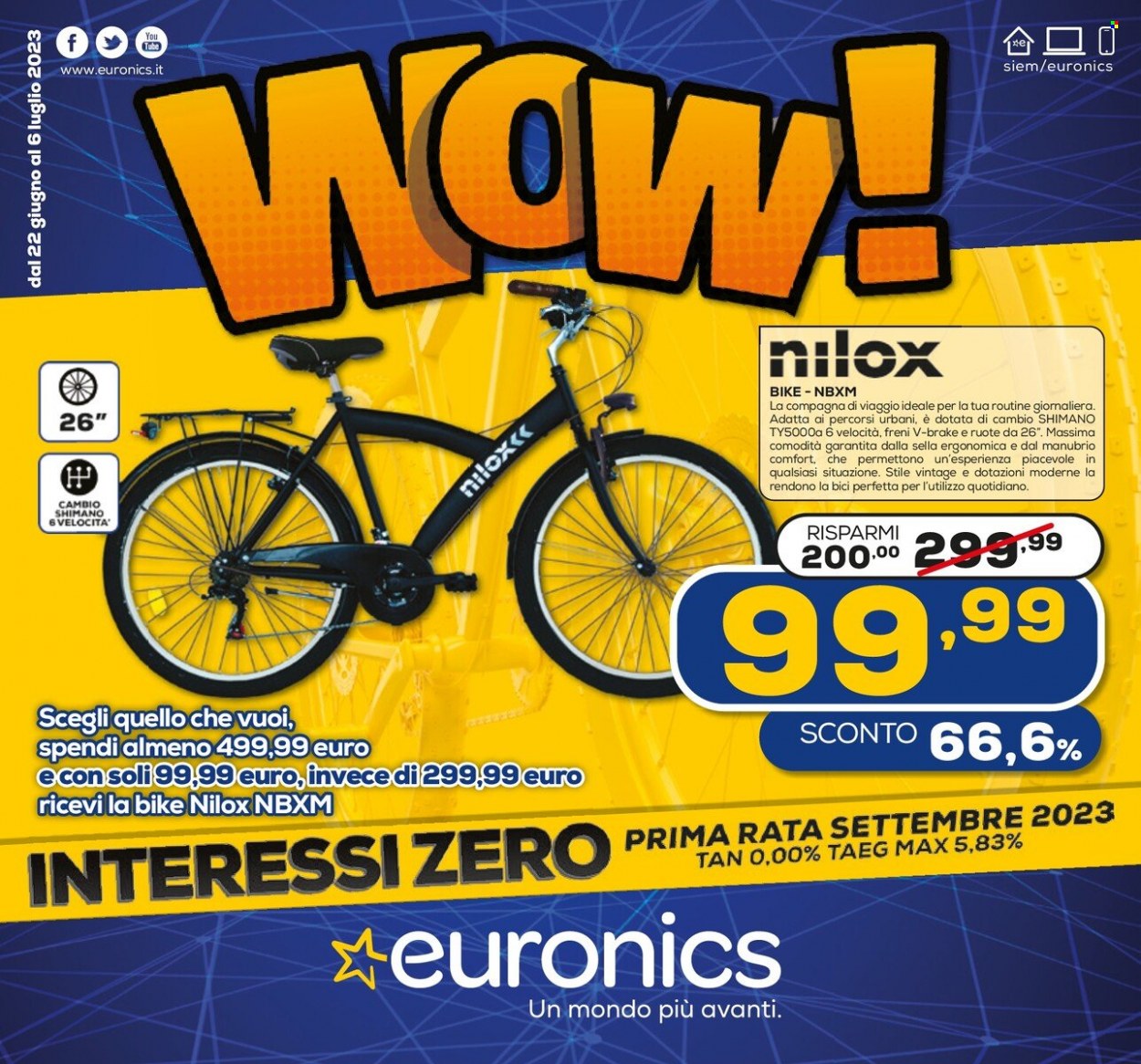 Volantino Euronics - 22/6/2023 - 6/7/2023. Pagina 1