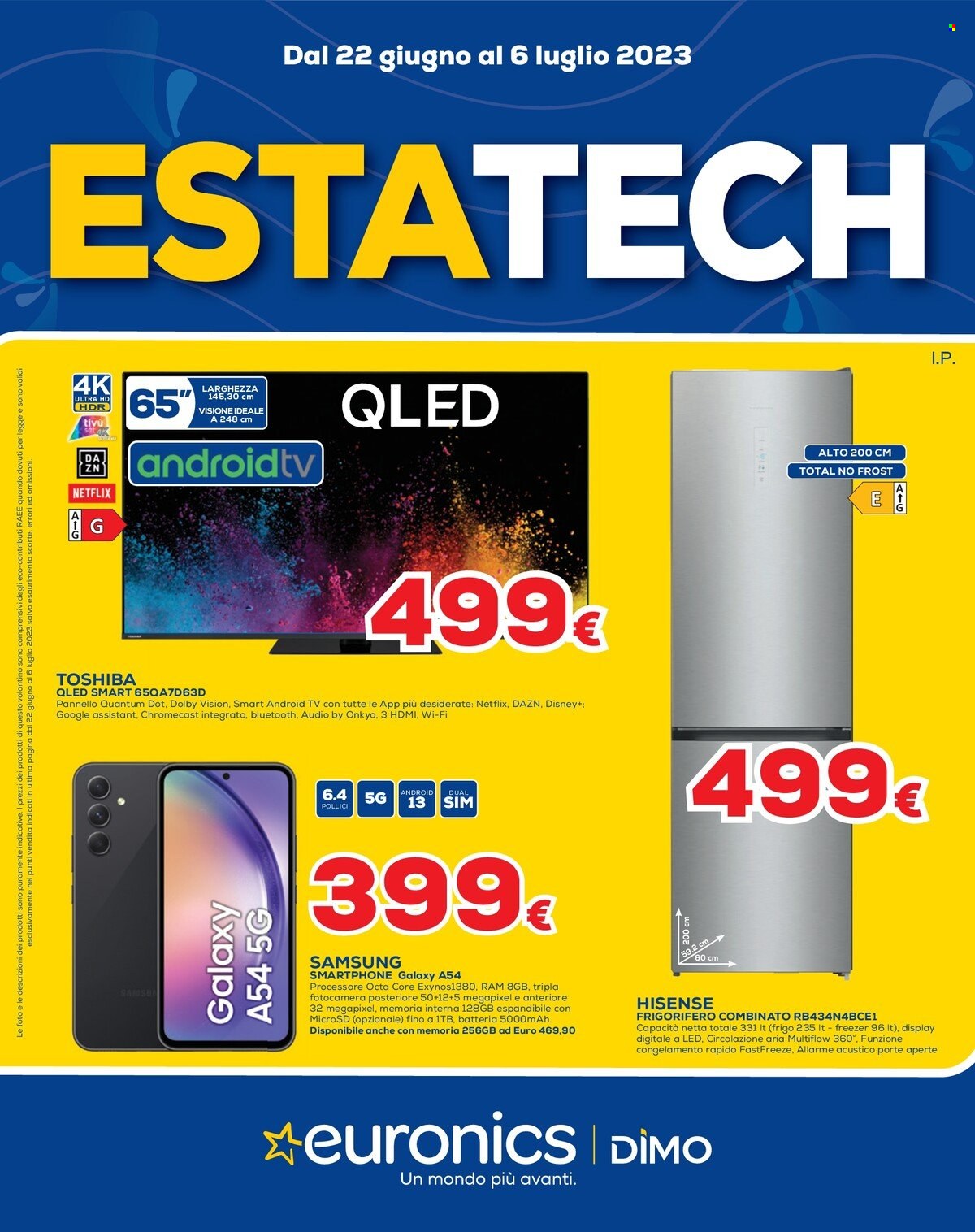 Volantino Euronics - 22/6/2023 - 6/7/2023. Pagina 1