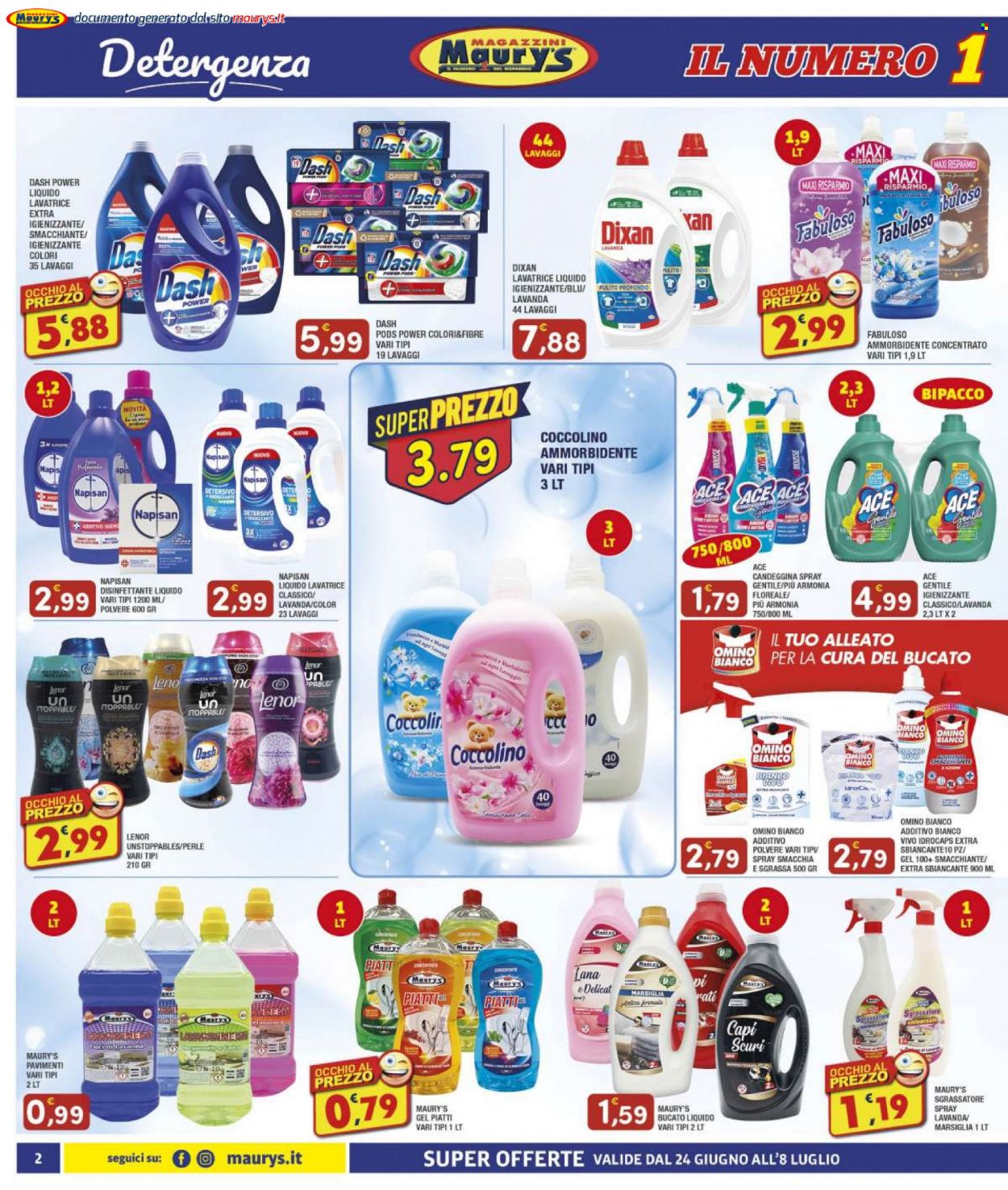 Volantino Maury's - 24/6/2023 - 8/7/2023. Pagina 2
