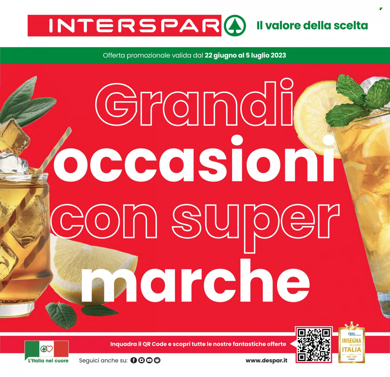 Volantino Interspar - 22/6/2023 - 5/7/2023. Pagina 1