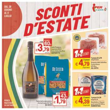 Volantino Iper, La grande i - 26/6/2023 - 6/7/2023.