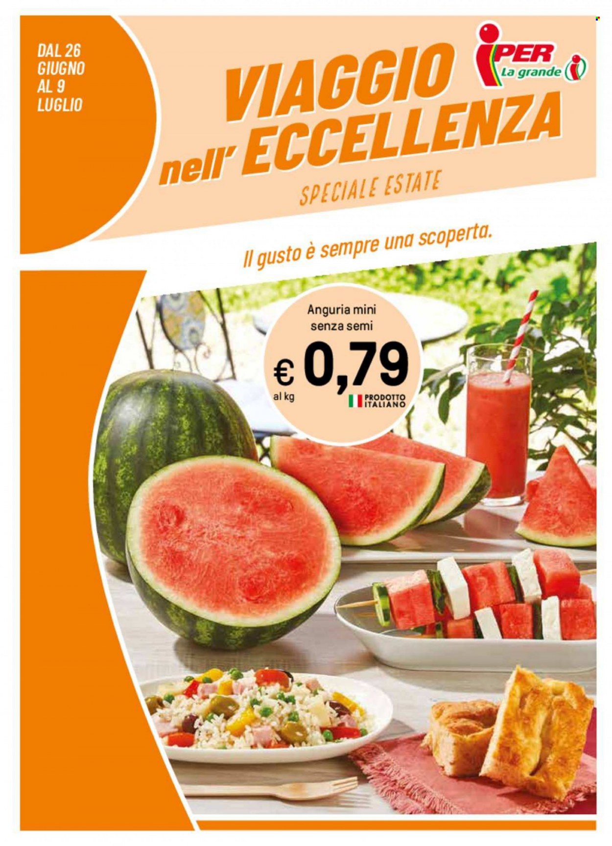 Volantino Iper, La grande i - 26/6/2023 - 9/7/2023. Pagina 1