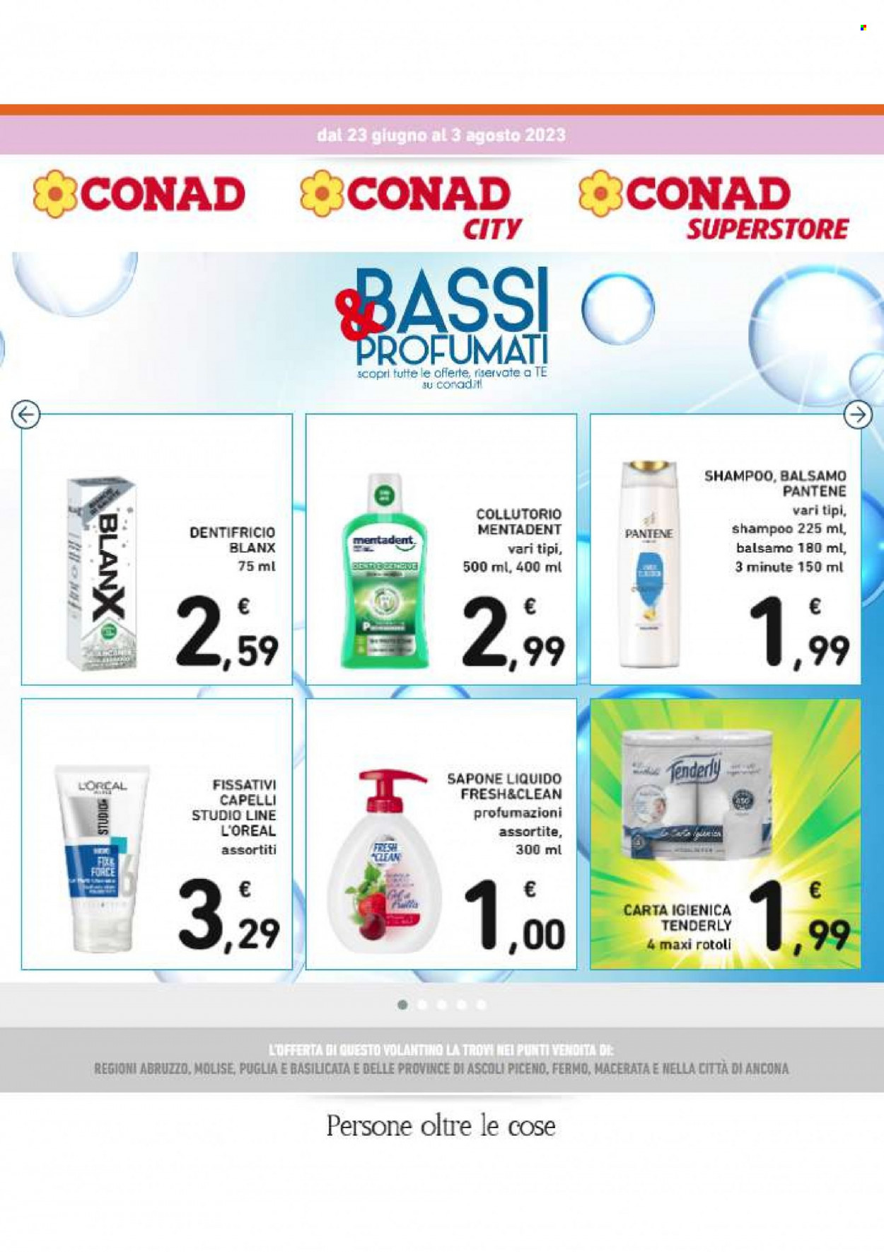 Volantino Conad - 23/6/2023 - 3/8/2023. Pagina 1