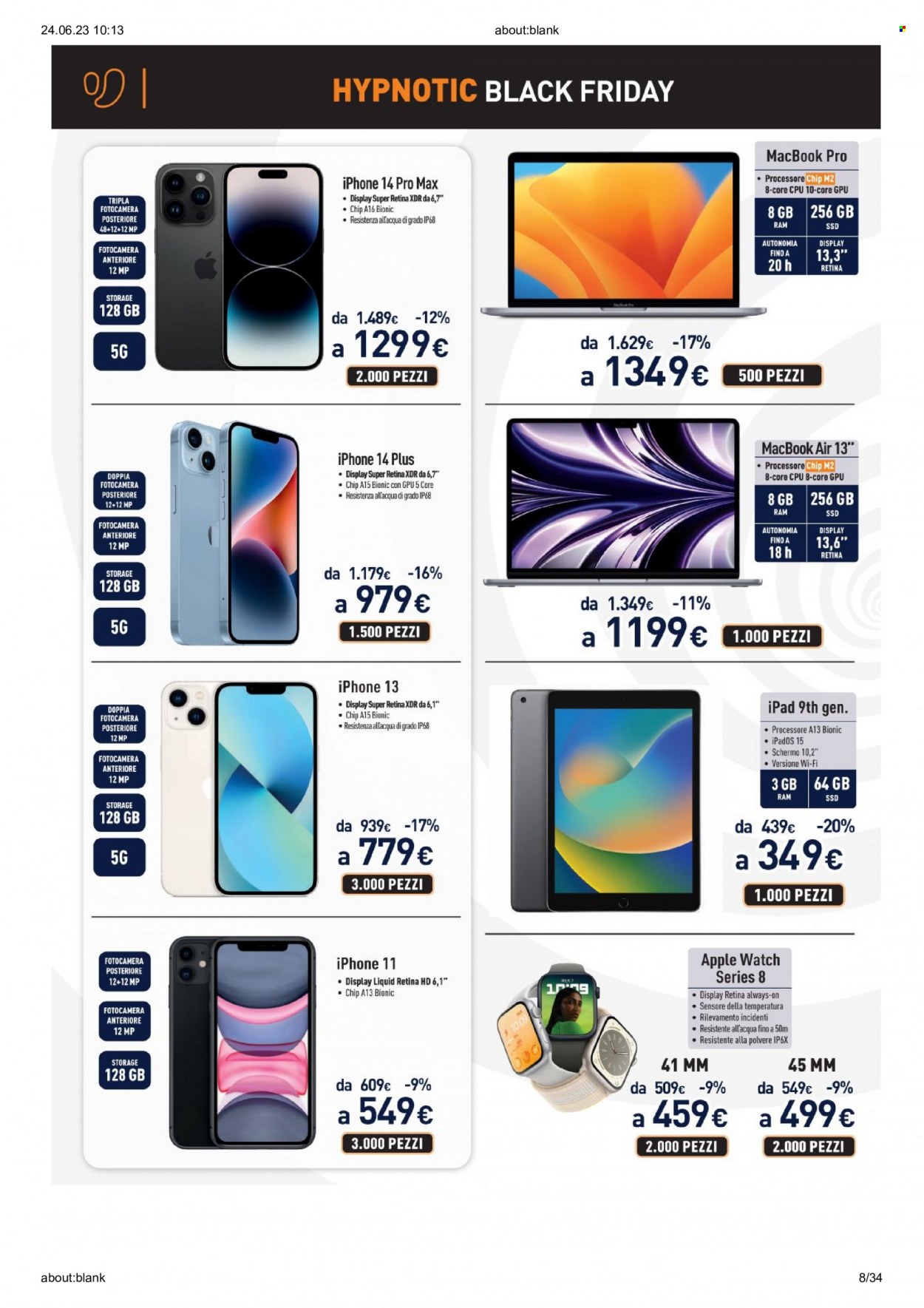 Volantino Unieuro - 23/6/2023 - 2/7/2023. Pagina 8