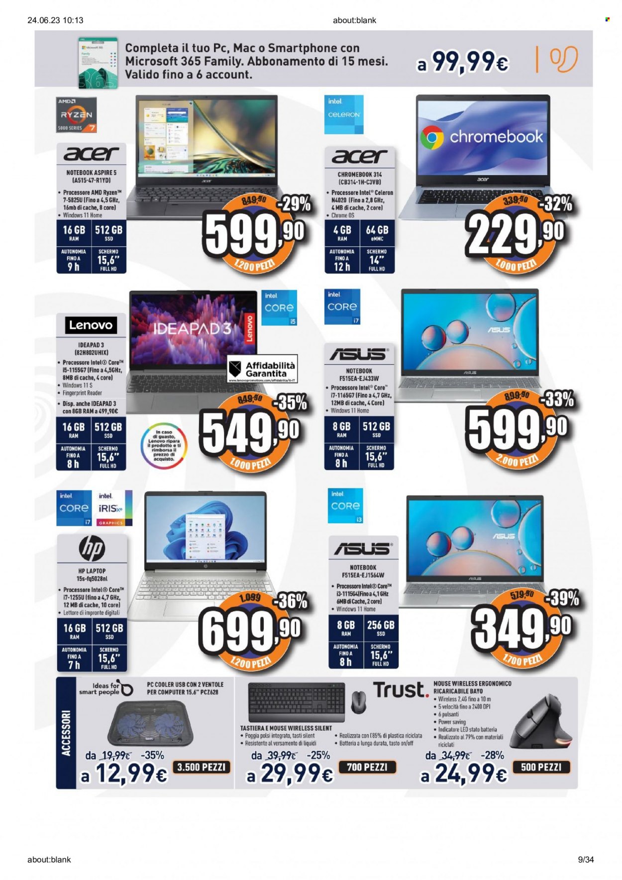 Volantino Unieuro - 23/6/2023 - 2/7/2023. Pagina 9