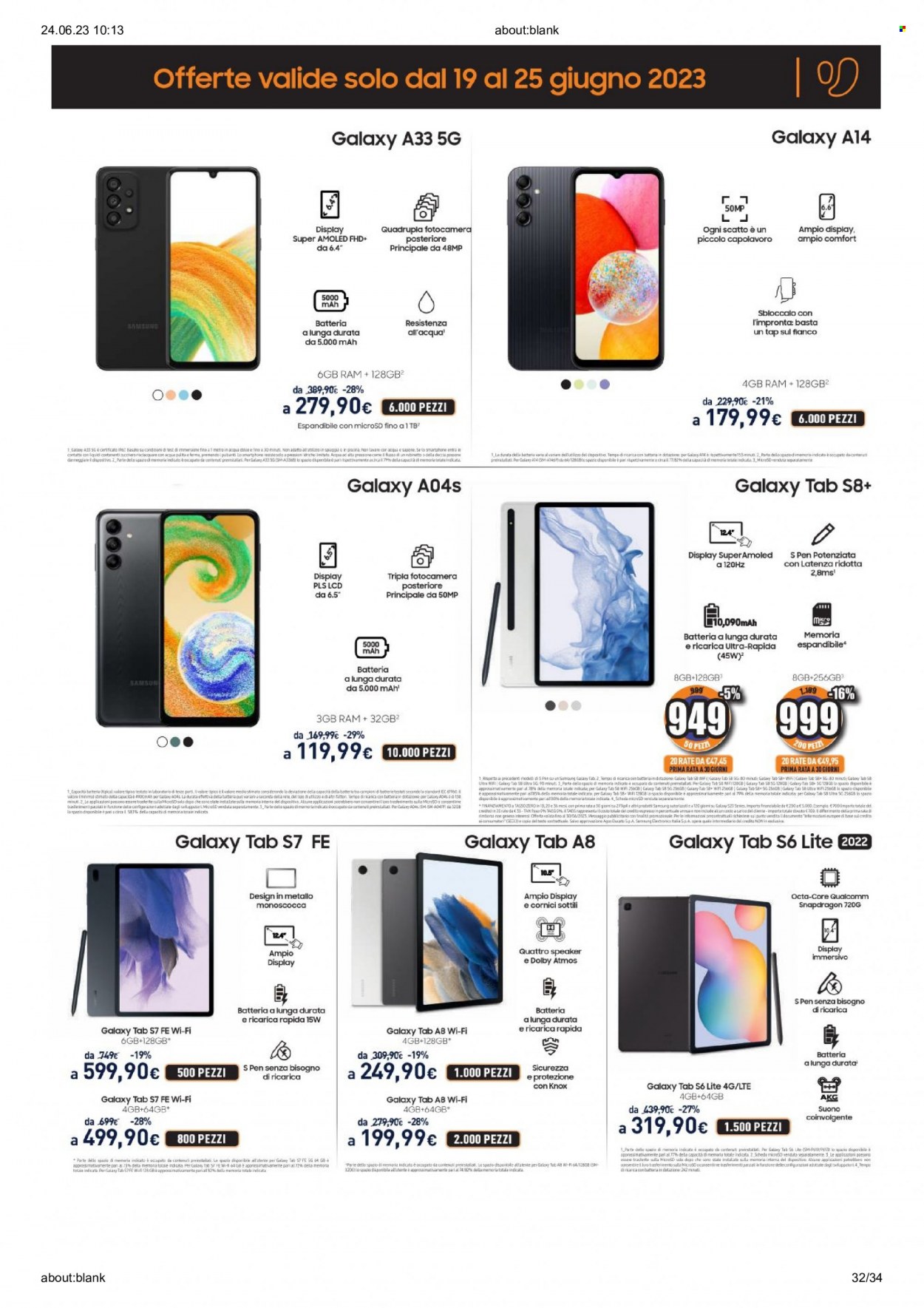 Volantino Unieuro - 23/6/2023 - 2/7/2023. Pagina 32