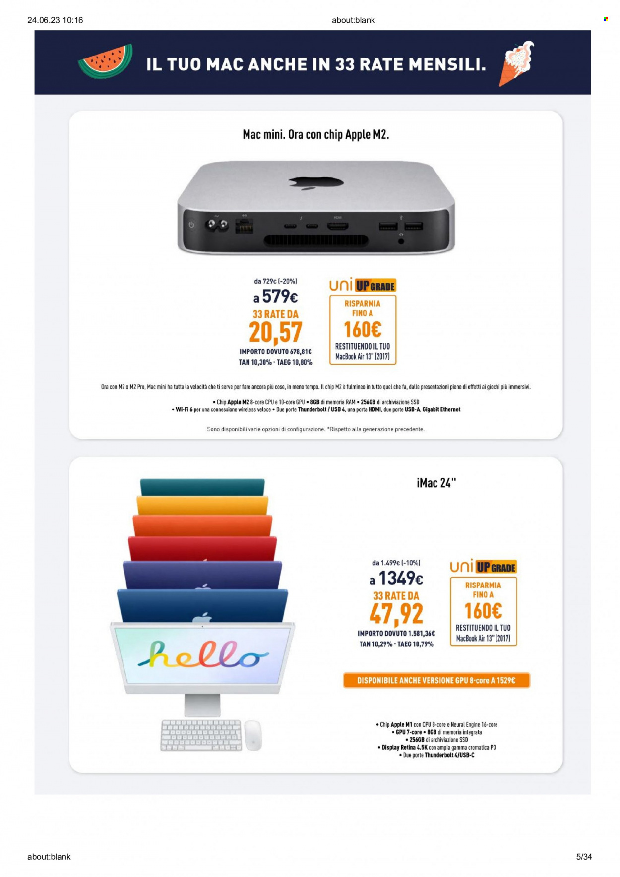 Volantino Unieuro - 23/6/2023 - 29/6/2023. Pagina 5