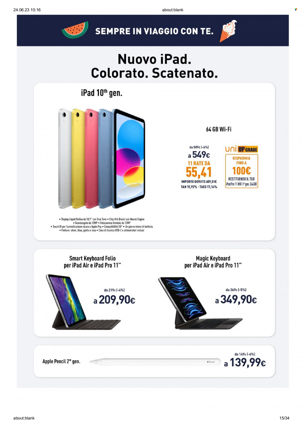 Volantino Unieuro - 23/6/2023 - 29/6/2023. Pagina 15