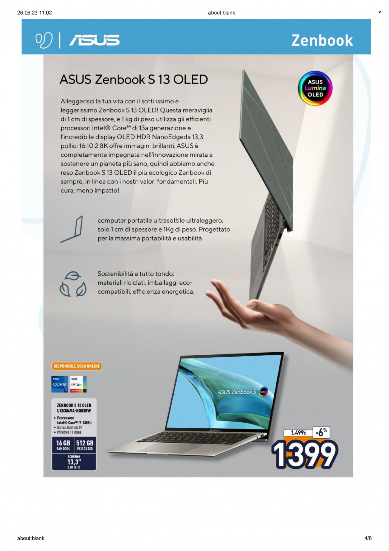 Volantino Unieuro - 26/6/2023 - 2/7/2023. Pagina 4