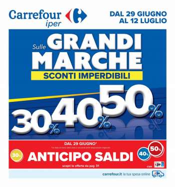 Volantino Carrefour - 29/6/2023 - 12/7/2023.