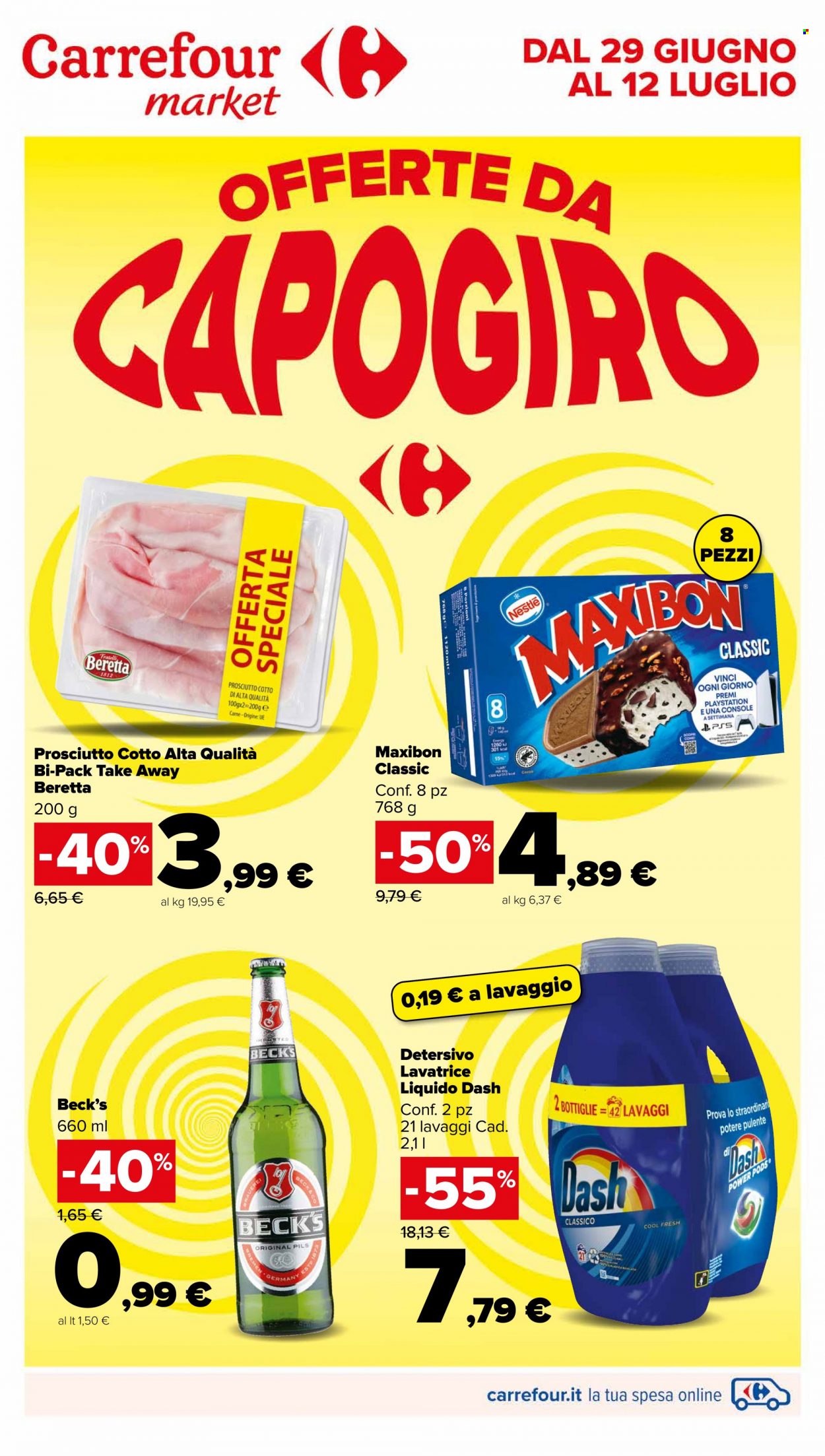 Leták Carrefour - 29.6.2023 - 12.7.2023. Strana 1