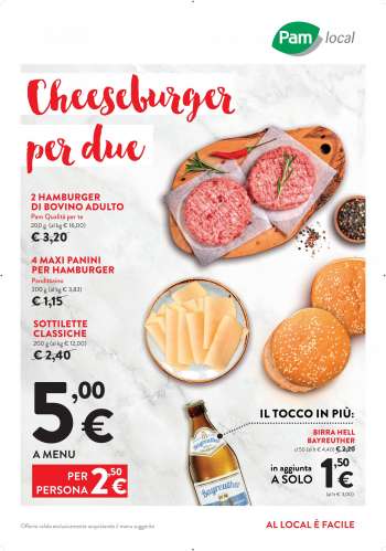 Volantino Pam local.