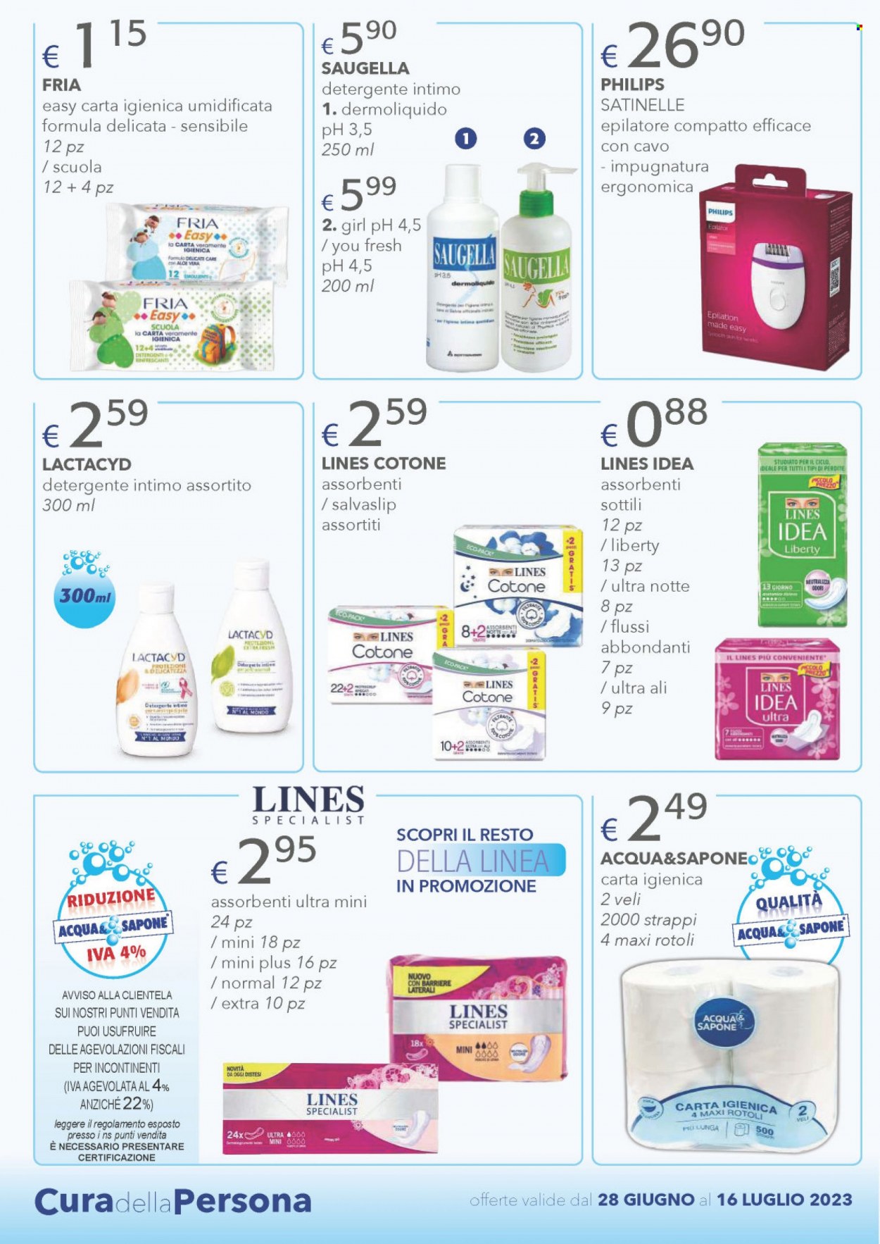 Volantino Acqua & Sapone - 28/6/2023 - 16/7/2023. Pagina 14