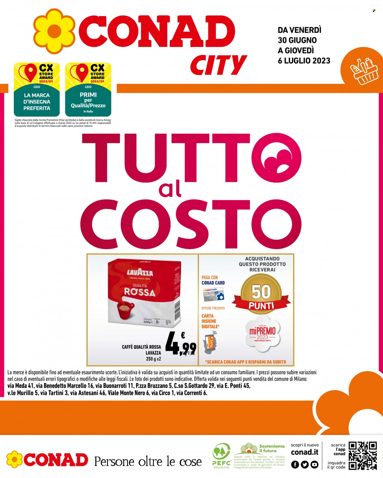 Leták Conad City - 30.6.2023 - 6.7.2023. Strana 1