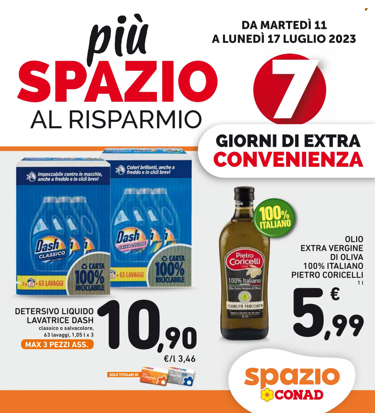 Volantino Spazio Conad - 11/7/2023 - 17/7/2023. Pagina 1
