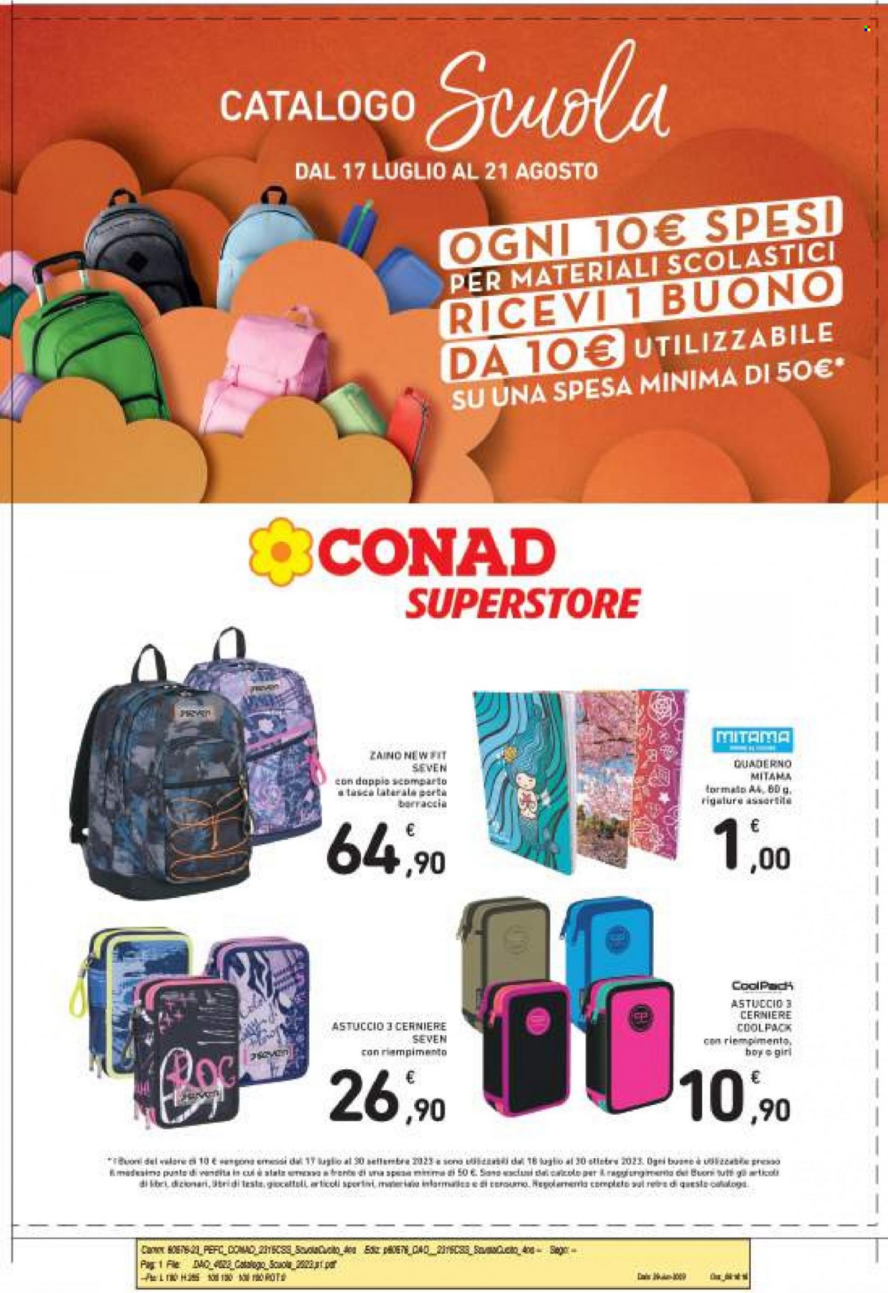 Leták Conad Superstore - 1.1.2017 - 1.1.2021. Strana 1