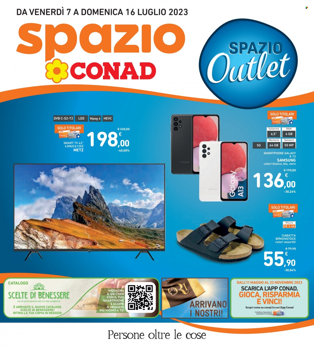 Volantino Spazio Conad - 7/7/2023 - 16/7/2023. Pagina 1
