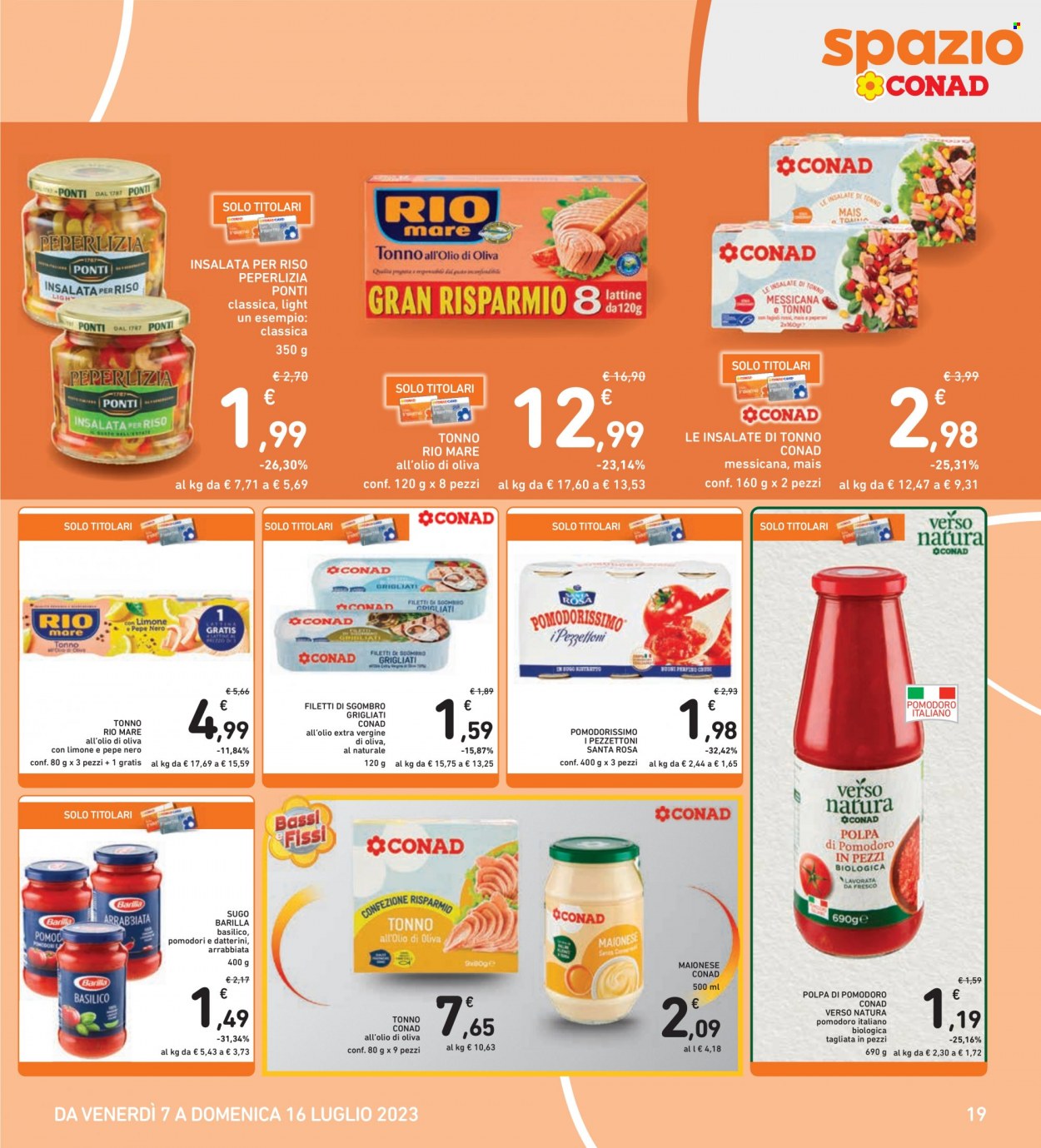 Leták Spazio Conad - 7.7.2023 - 16.7.2023. Strana 19