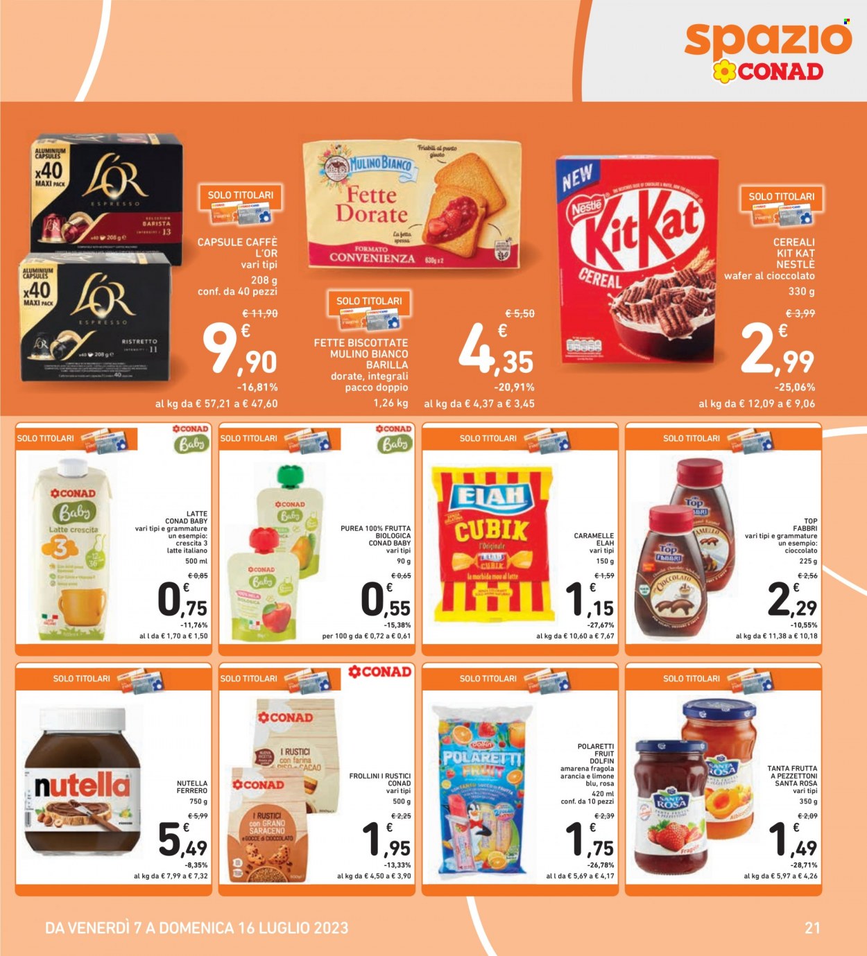 Leták Spazio Conad - 7.7.2023 - 16.7.2023. Strana 21