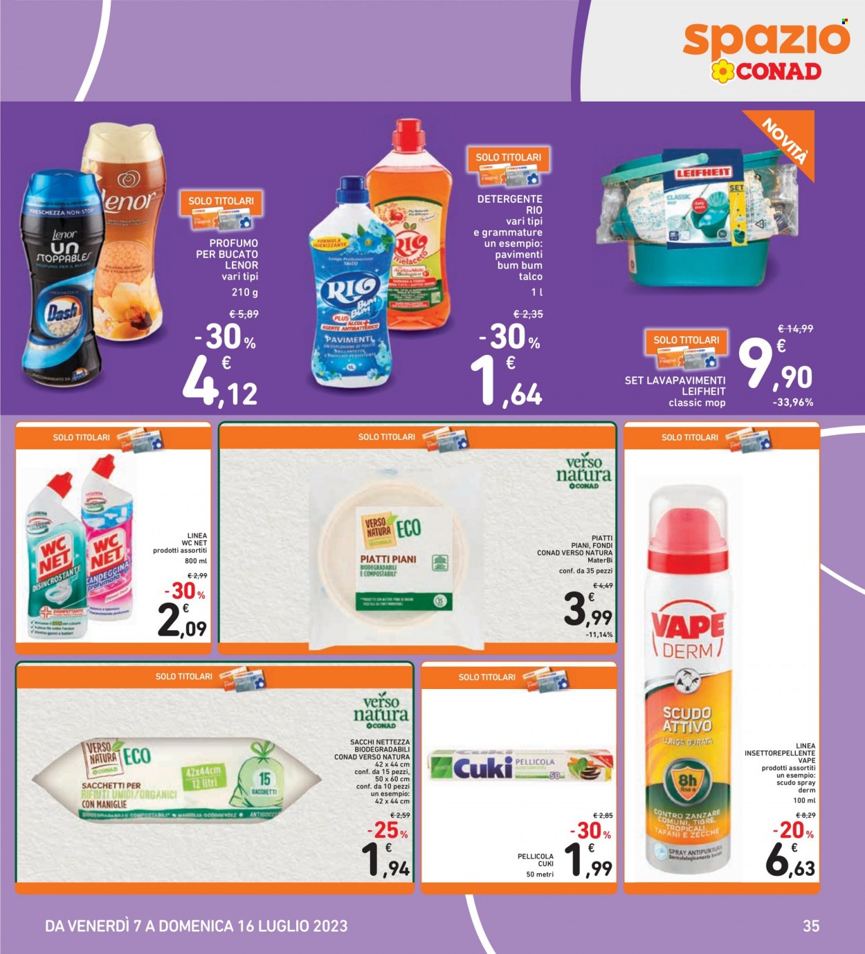 Leták Spazio Conad - 7.7.2023 - 16.7.2023. Strana 35