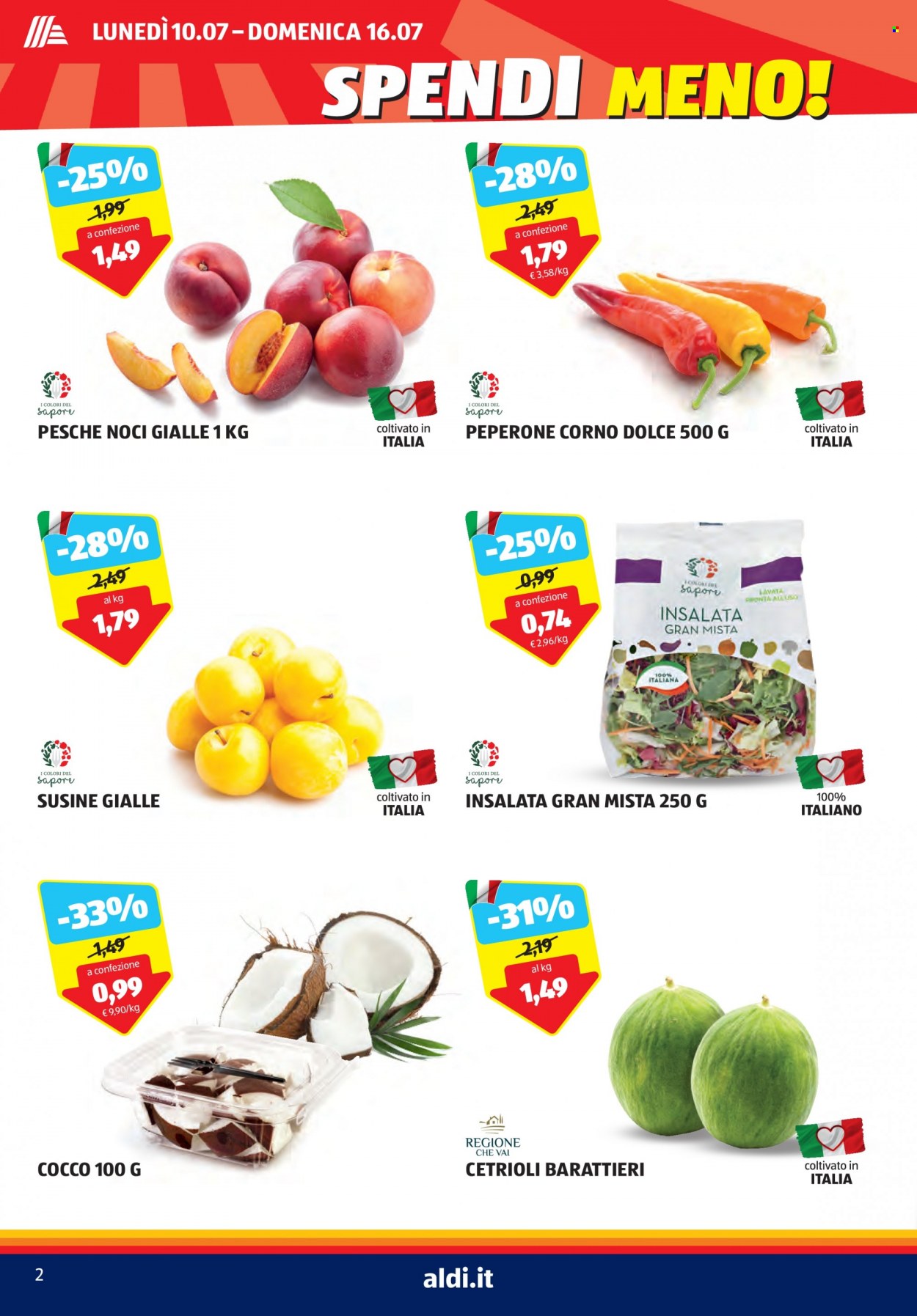 Volantino Aldi - 10/7/2023 - 16/7/2023. Pagina 2